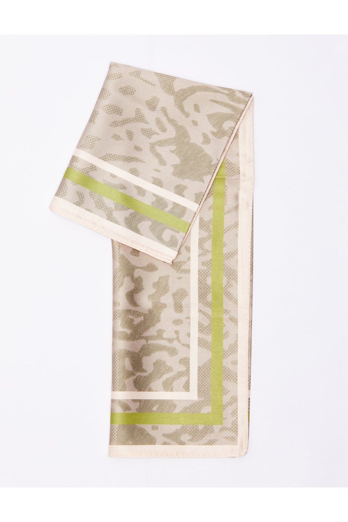 Kayra-Esarfa Animal Print Bej-Kaki 3