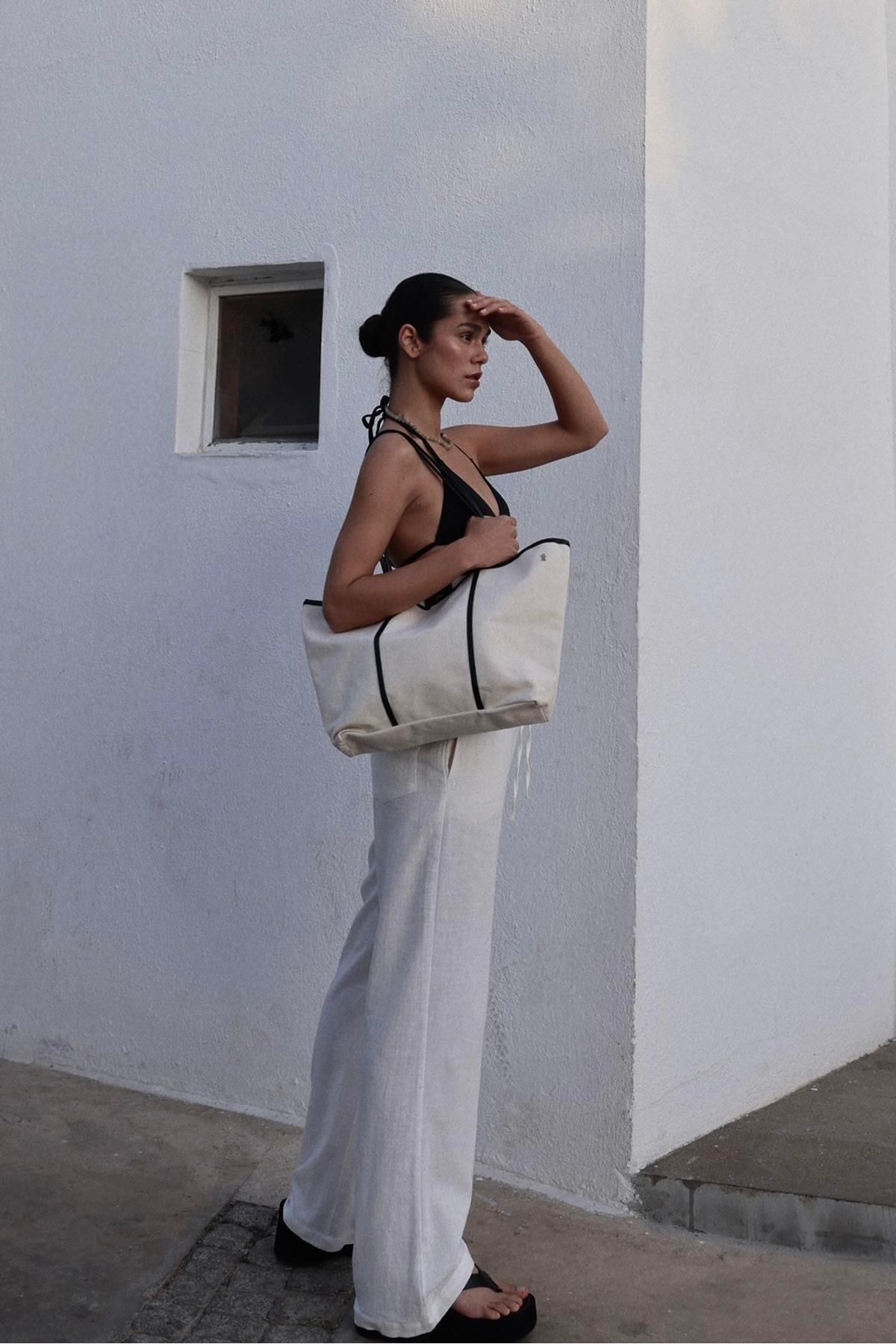 Suud Collection-Archi Maxi Cream Bag 5