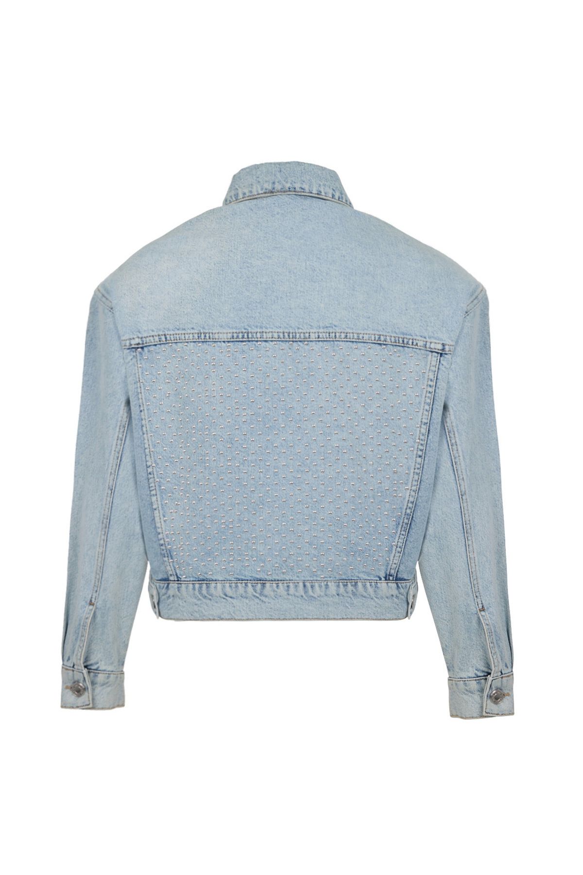 Nocturne-Padded Denim Crop Jacket 5