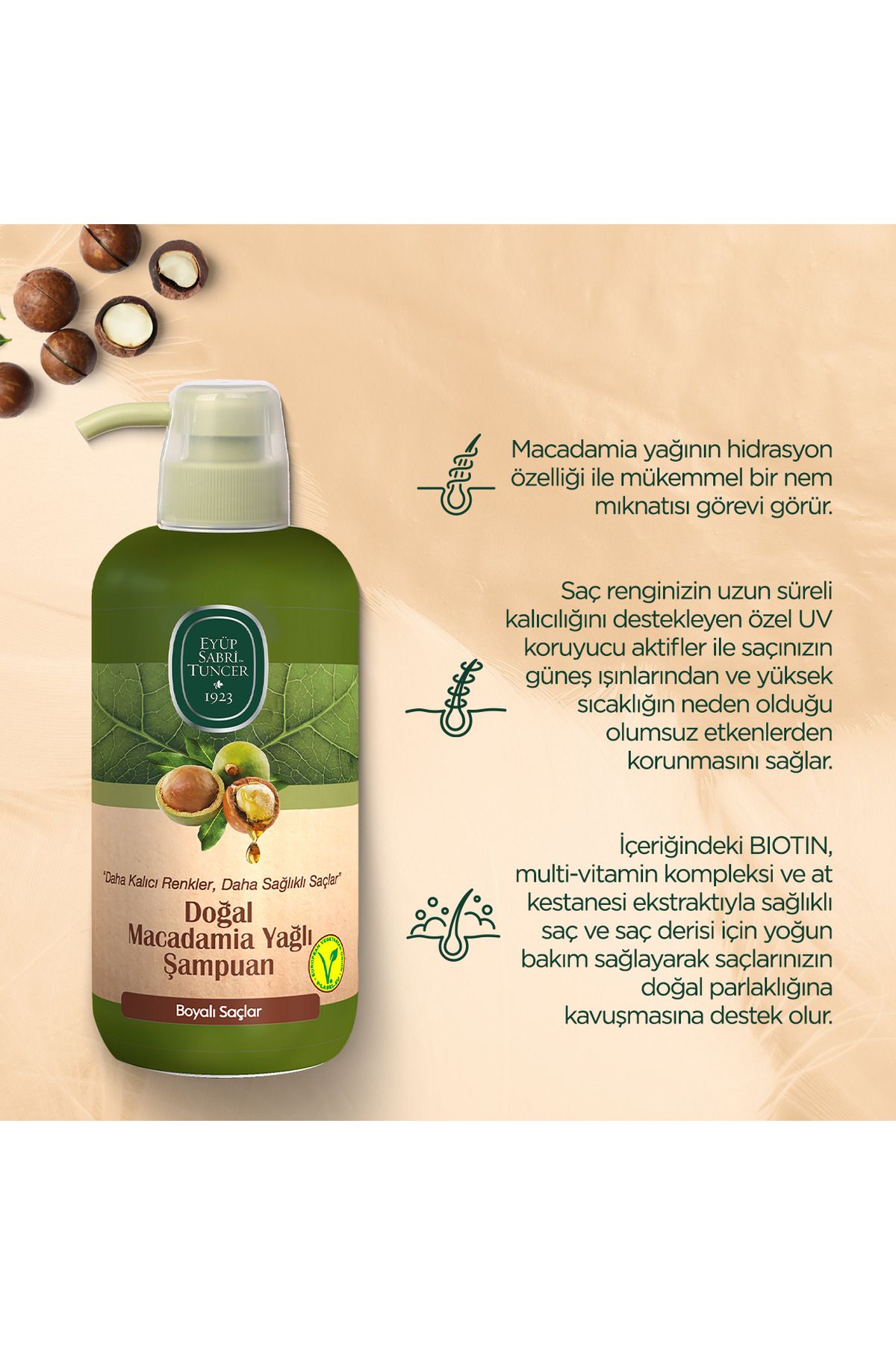 Eyüp Sabri Tuncer Doğal Macadamia Yağlı Şampuan 600 ml-4