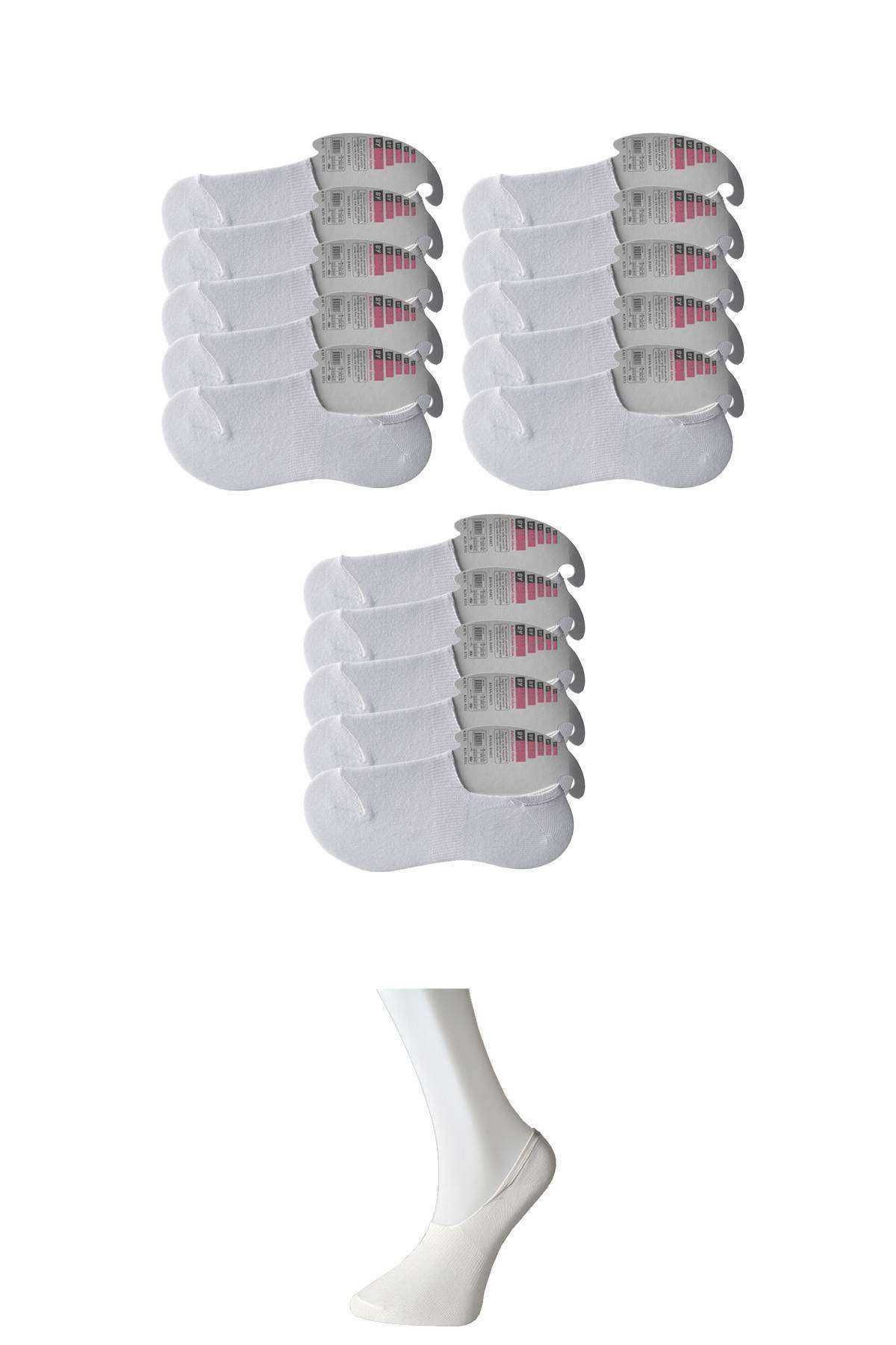 Angoravi Beyaz Kadın Babet Çorap 15 çift