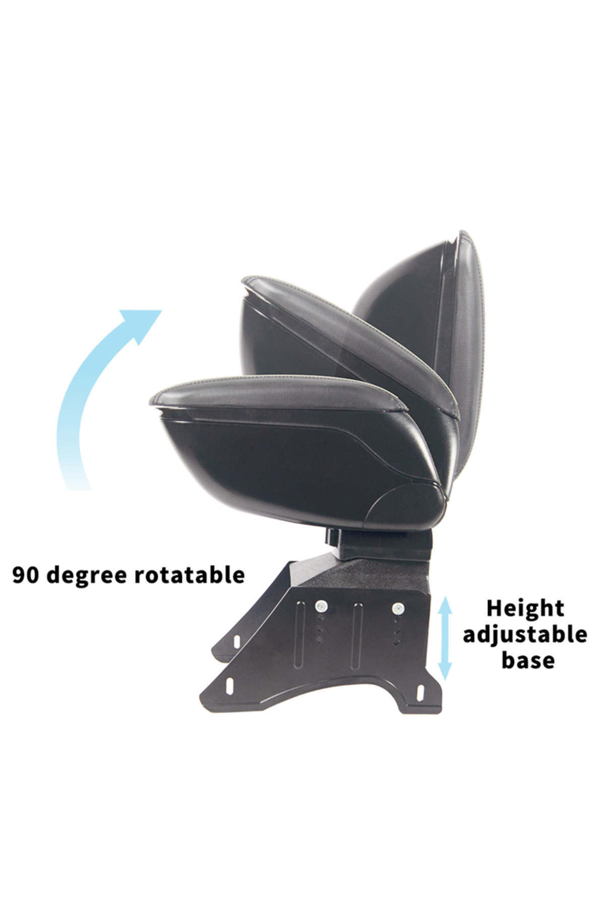 Space-Black-red Foldable Armrest Stitched / Icko68-sk 5