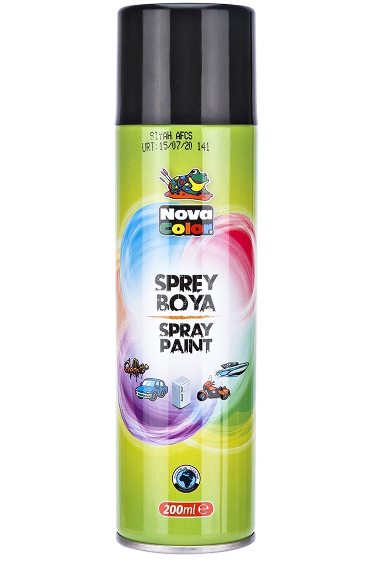 Astra Market Nova Color Sprey Boya 200 Ml Siyah - Lisinya