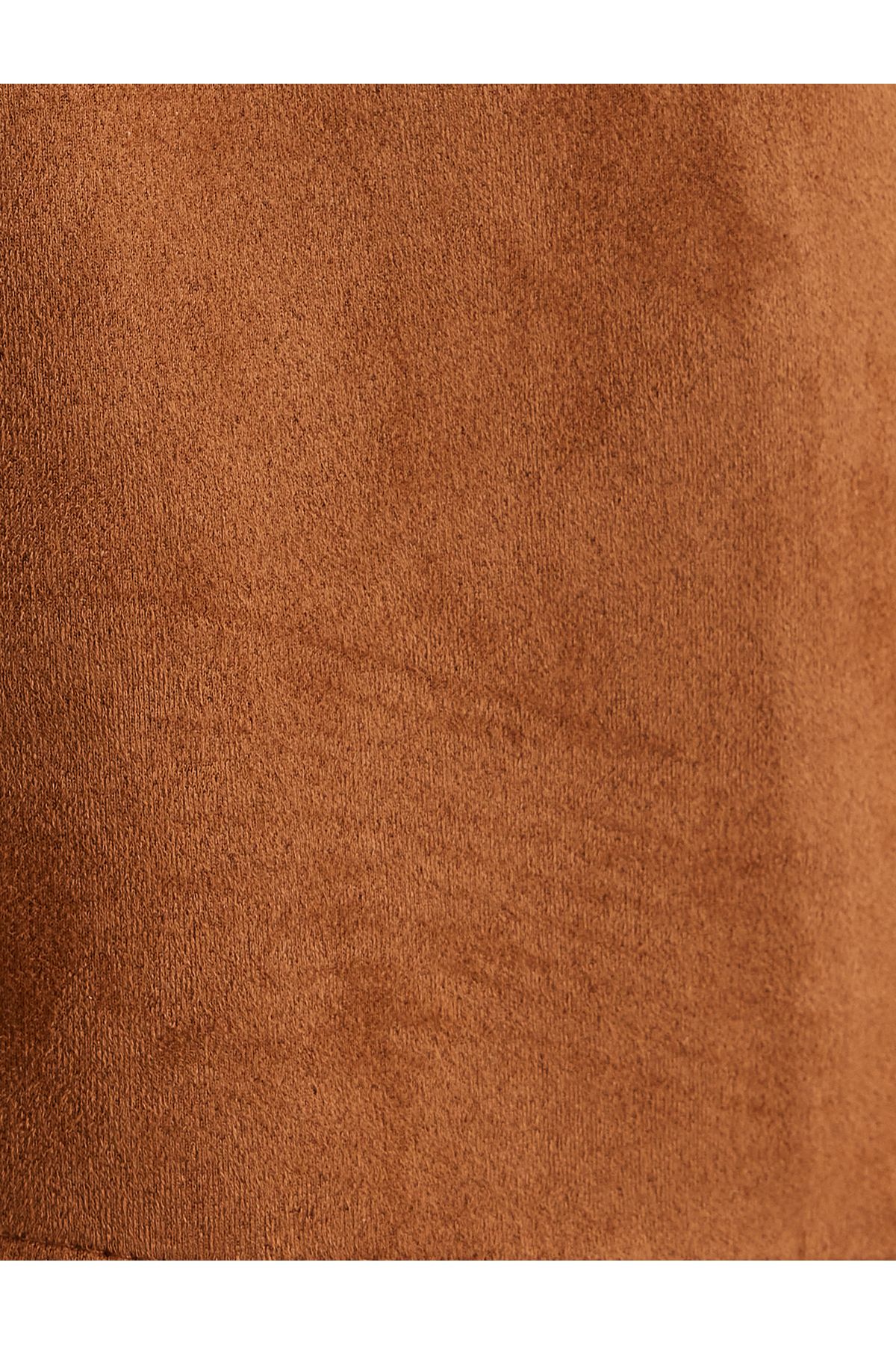 Koton-Crop-Size-Weste aus Wildlederimitat mit bequemer Passform und Quasten 6