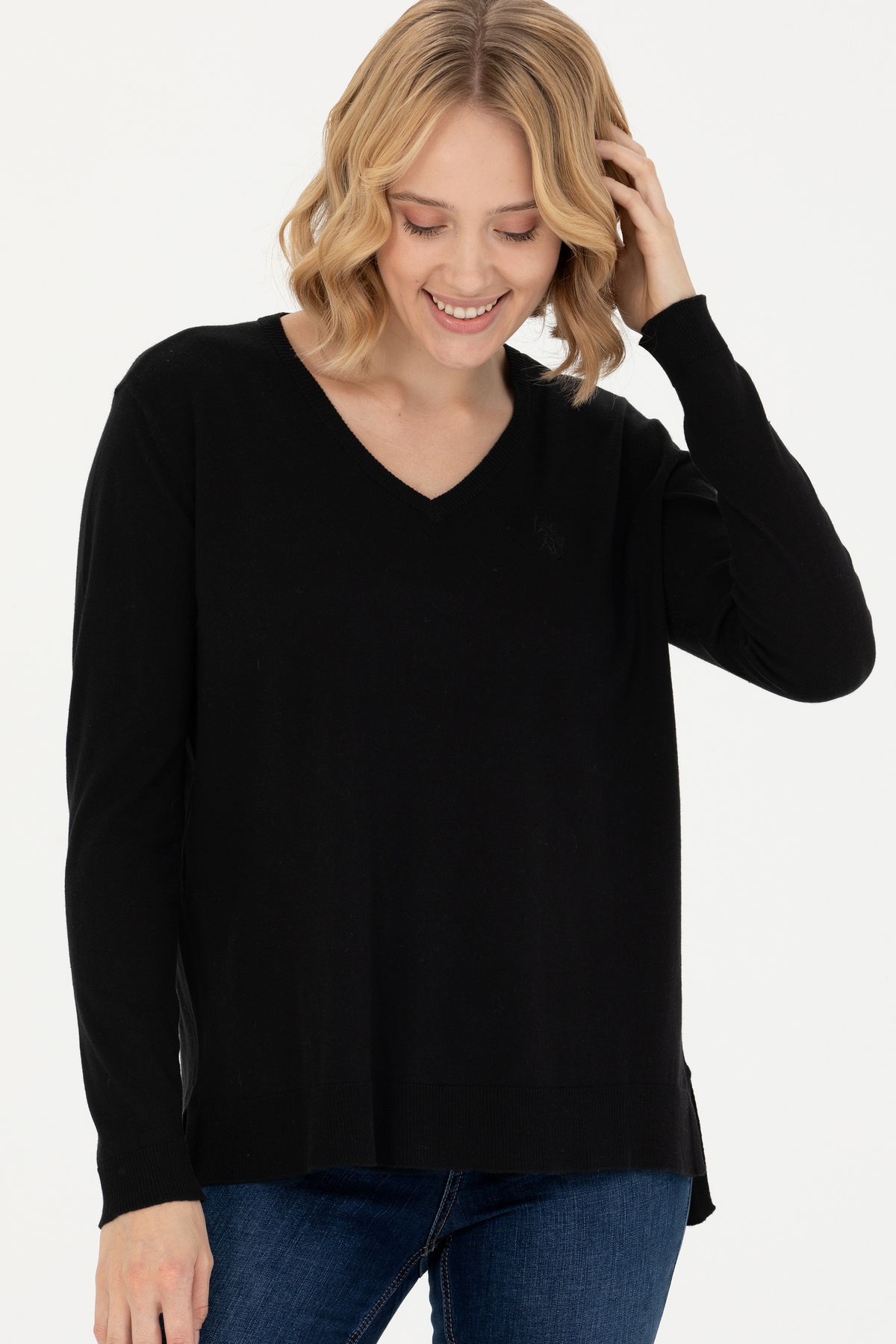 پلیور زنانه یقه هفت U.S. Polo Assn. مدل 50269016-VR046 — 3