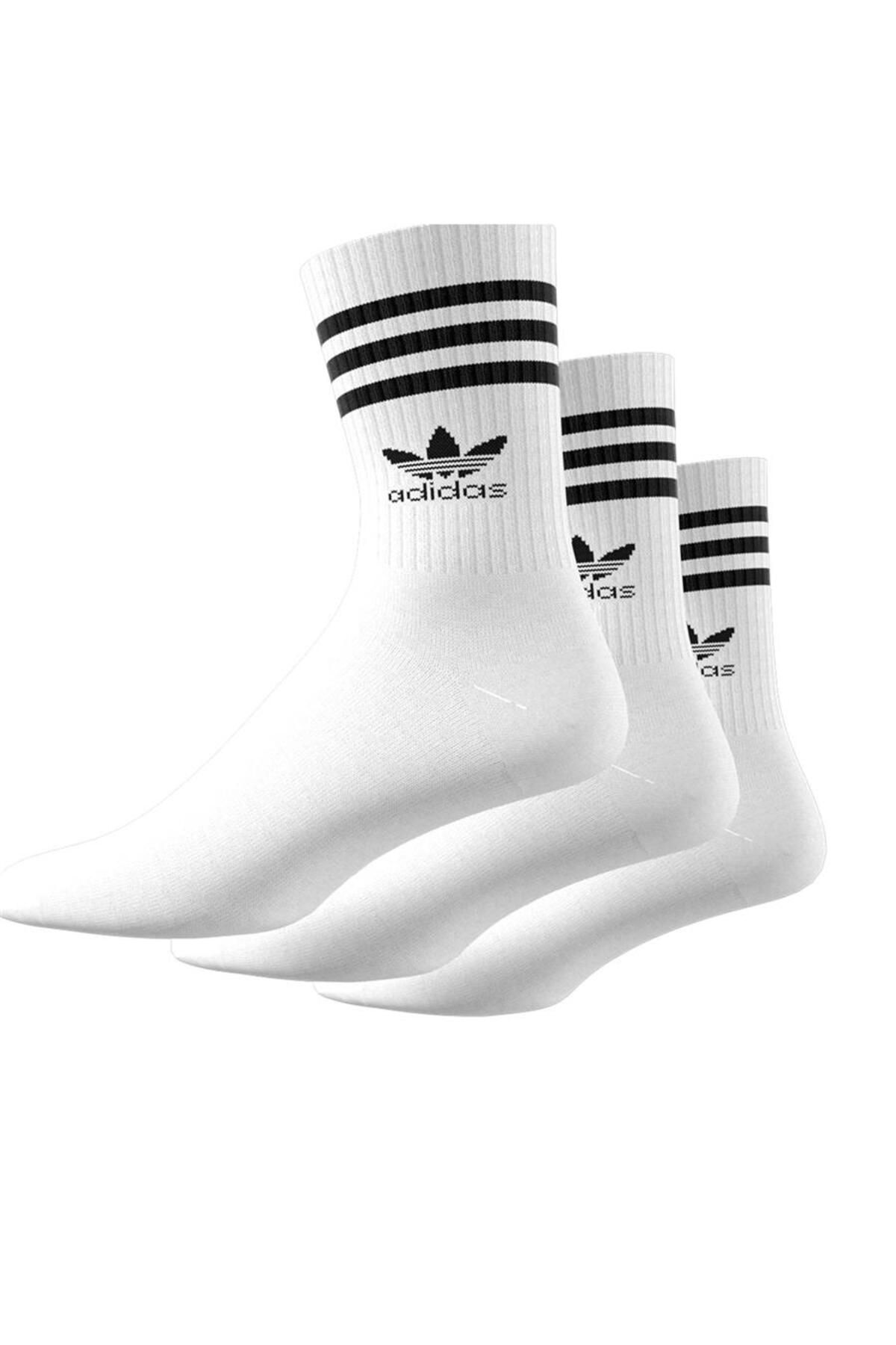 جوراب سفید مردانه و زنانه XL اورجینال adidas