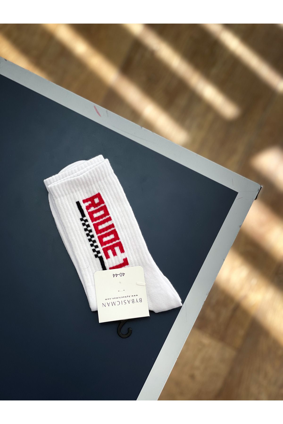 BYBASICMAN-Std Roude White Socks 3