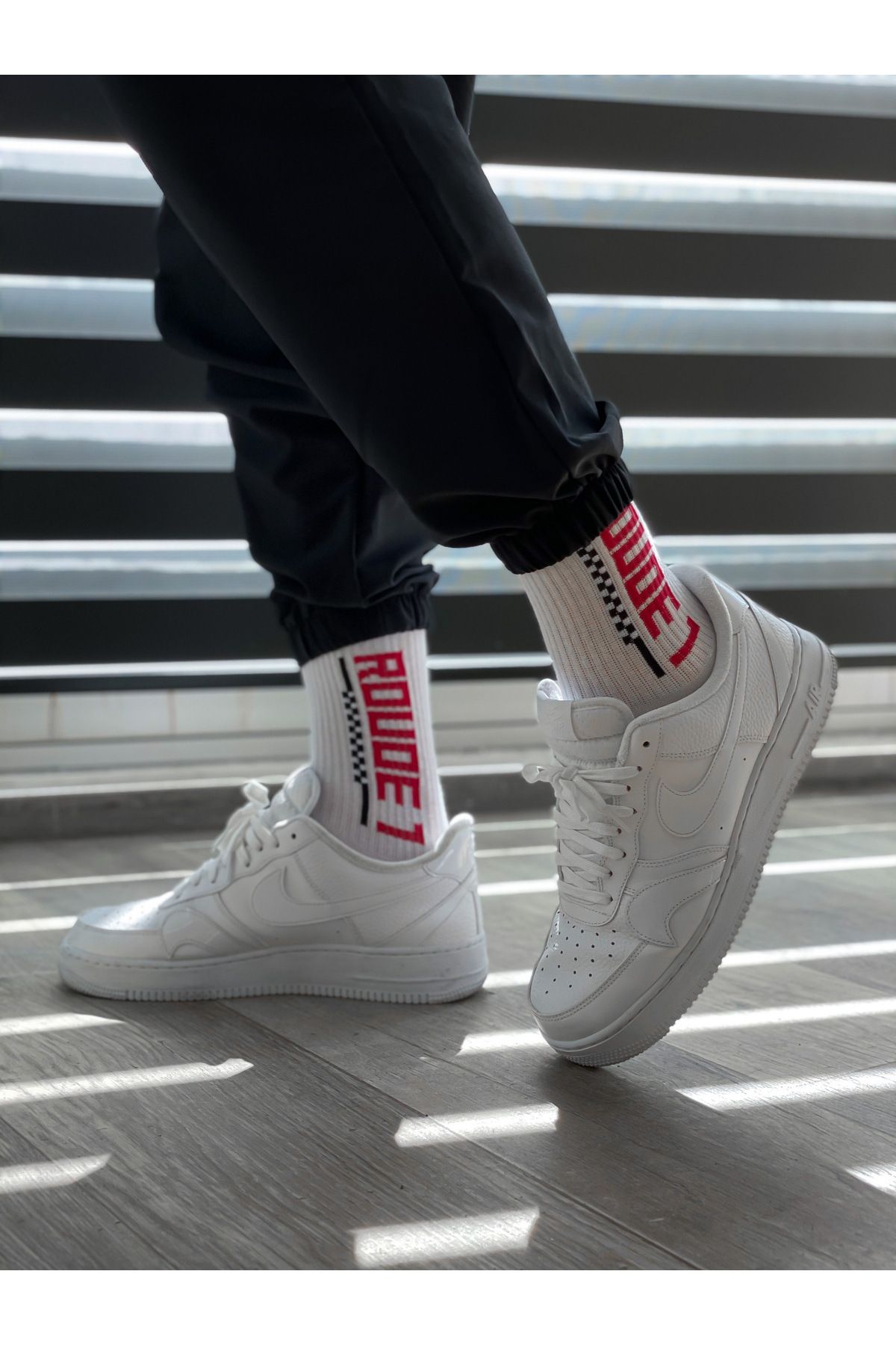BYBASICMAN-Std Roude White Socks 1