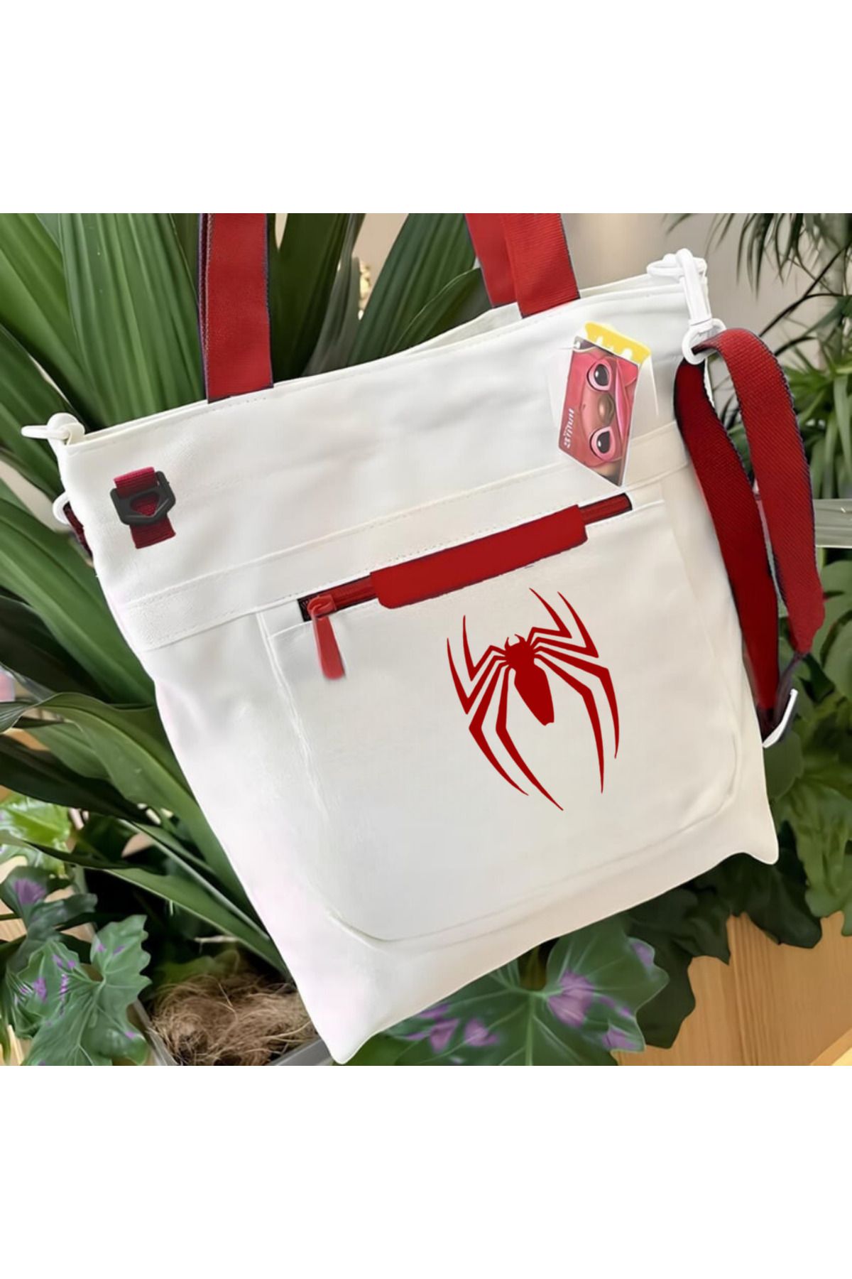 DESTİNE-Loots Spider Canvas Messenger Bag 1