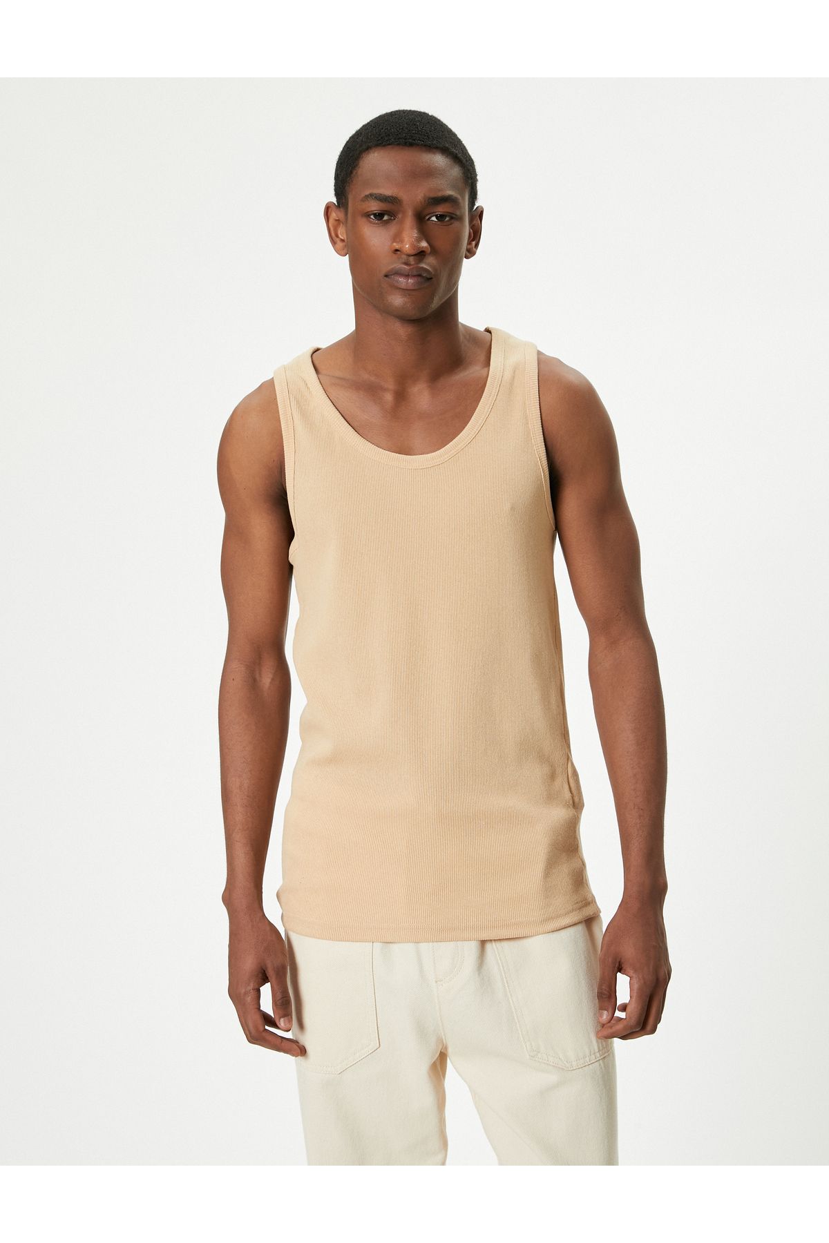 Koton-Cotton Blended Basic Tank Top - Στρογγυλή λαιμόκοψη 3