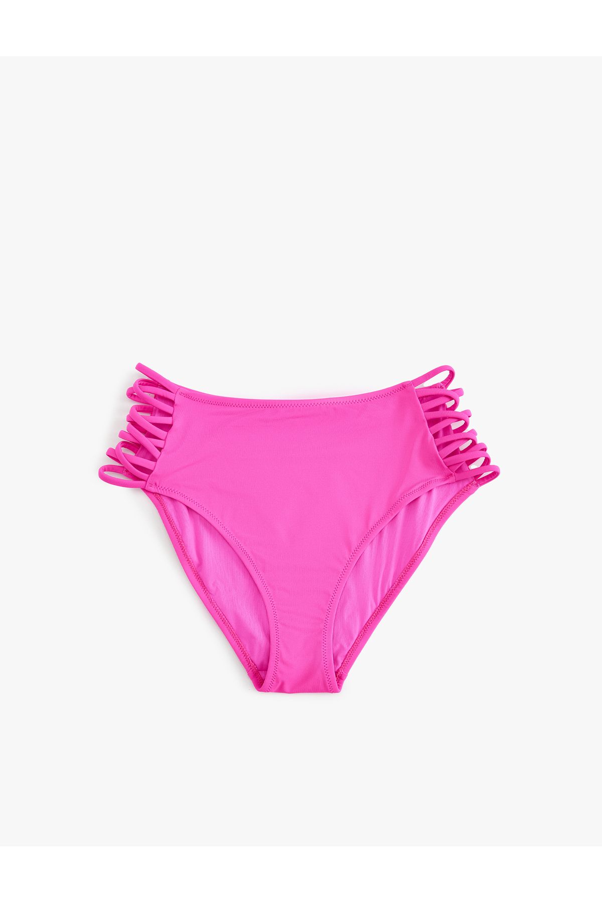 Koton-High Waist Bikini Bottom with Drawstrings on the Sides 1