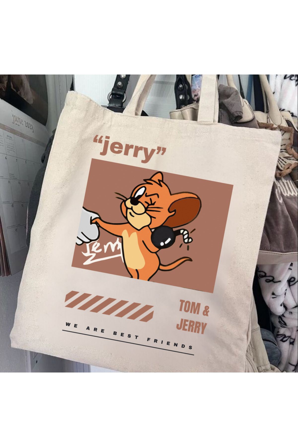 Toum Jerry Baskılı Omuz Çantası