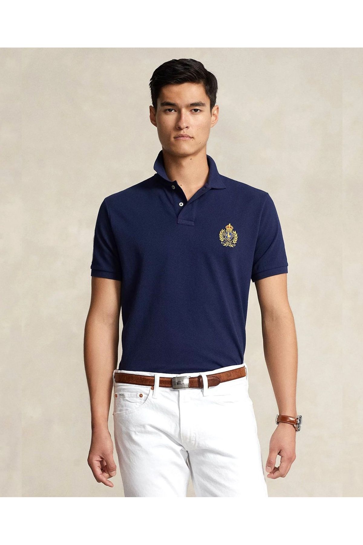 Ralph lauren v ringad t shirt dam best sale