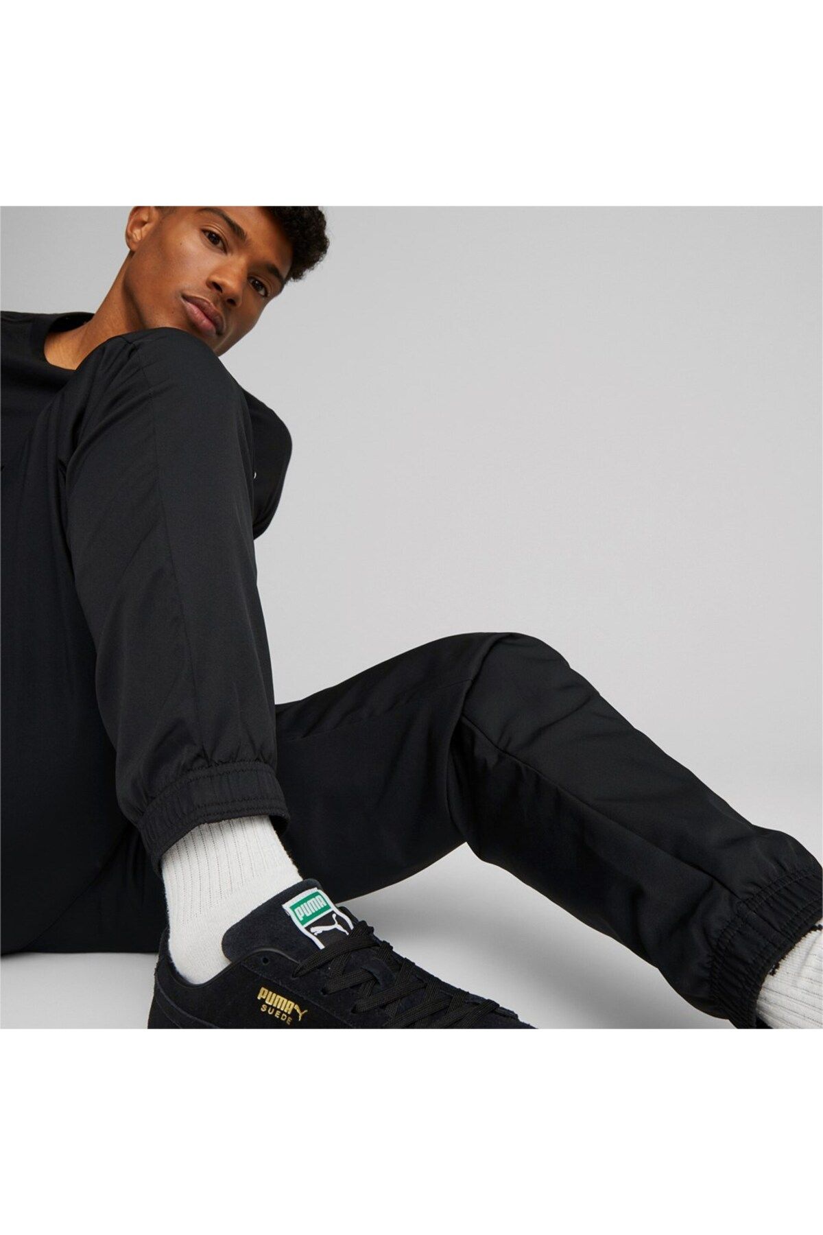 Puma-Men's Black Woven Trousers - Sweatpants, Active Model58673301 3