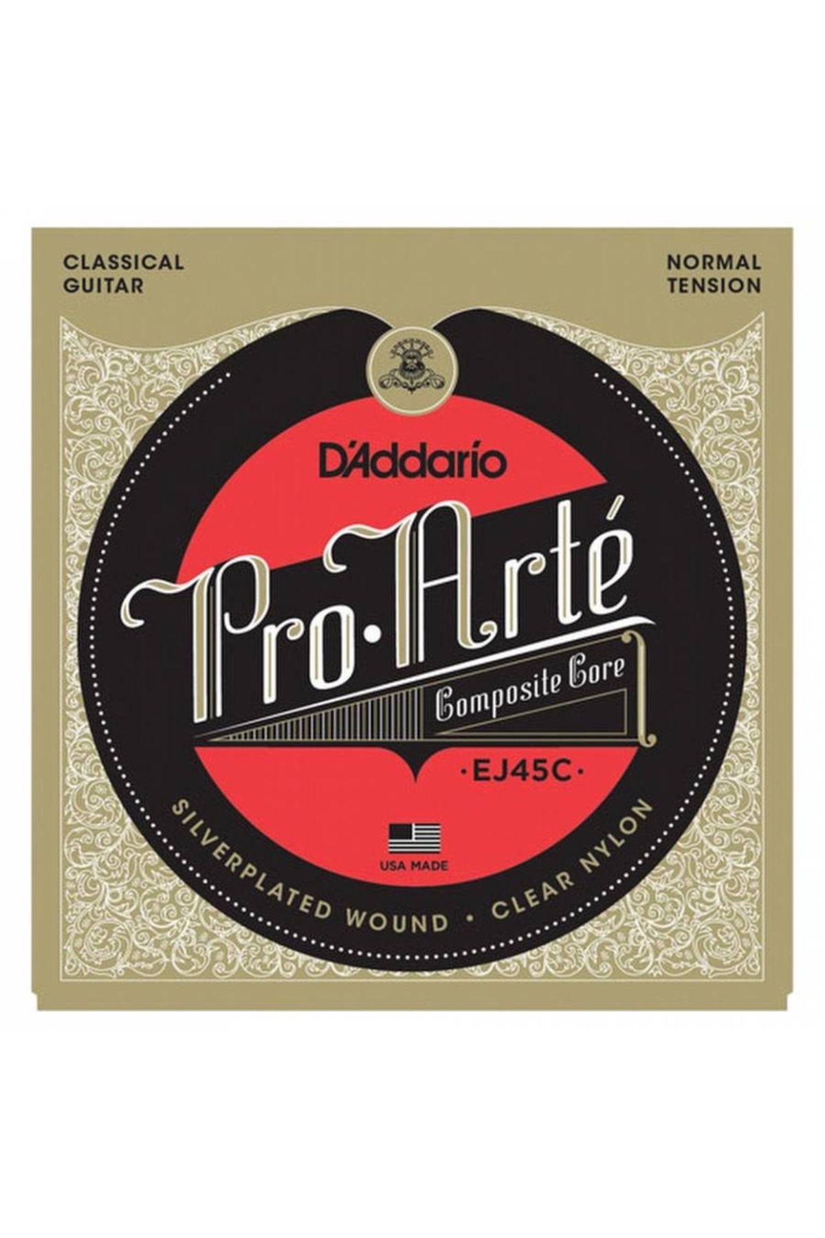 Master Music Ej45c Klasik Gitar Tel Seti, Pro-arte, Composıte Core, S D'addario Ej45c Normal Tension Pro