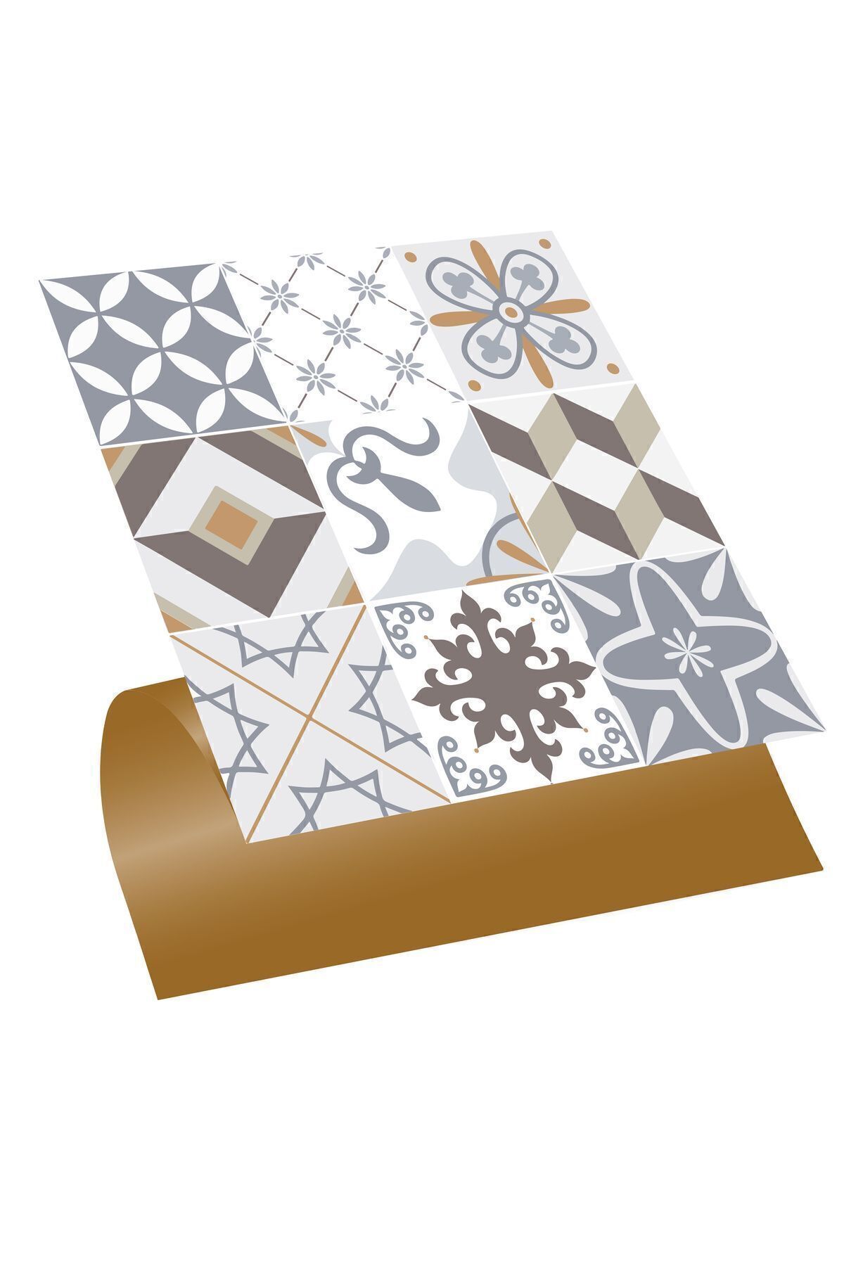 TİNK Kendinden Yapışkanlı Agora Desenli Pvc Karo 30x30 Cm (56 Adet) 5m2