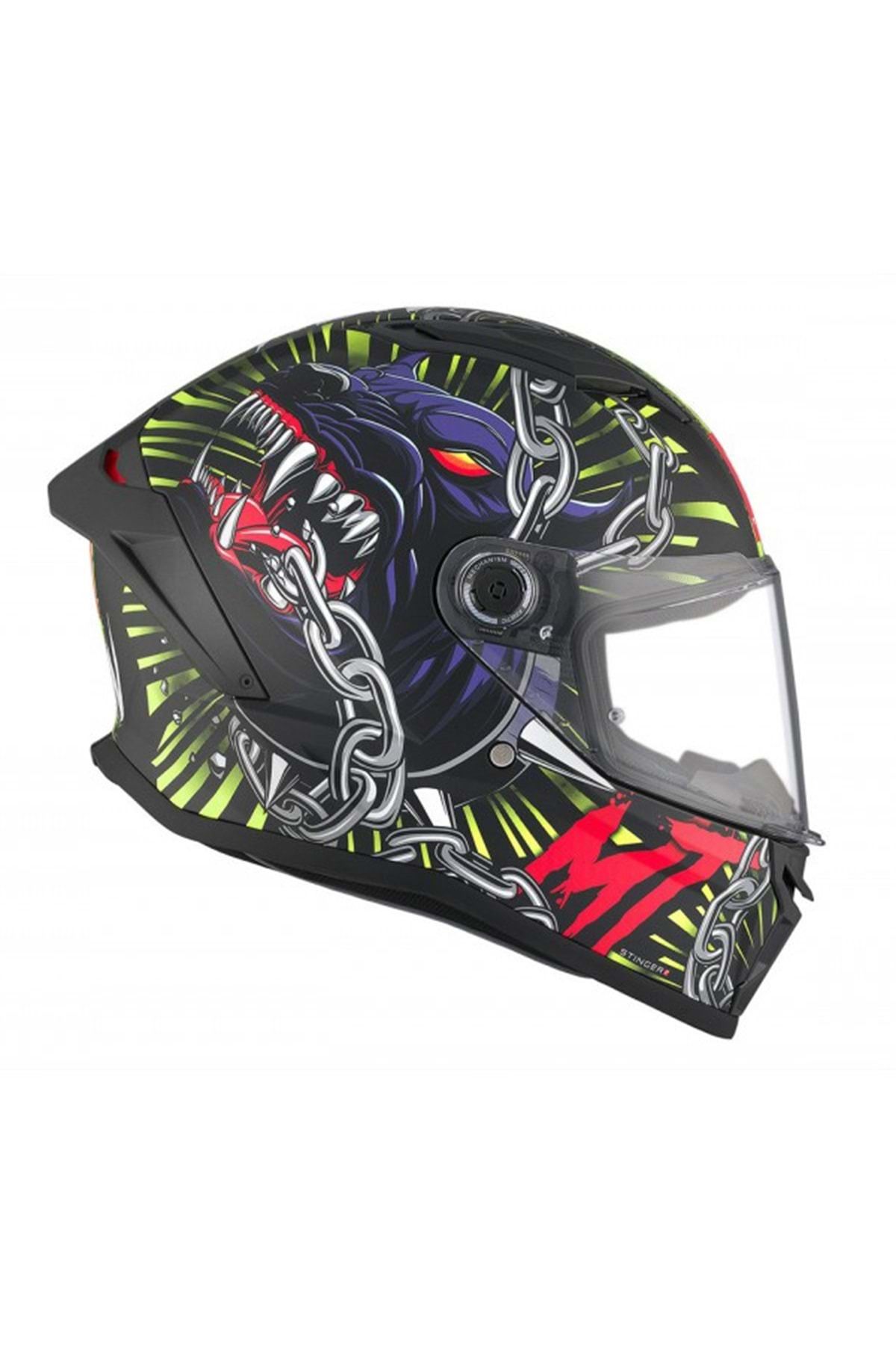 MT-Stinger 2 Akın A3 - Matte Black Motorcycle Helmet 5