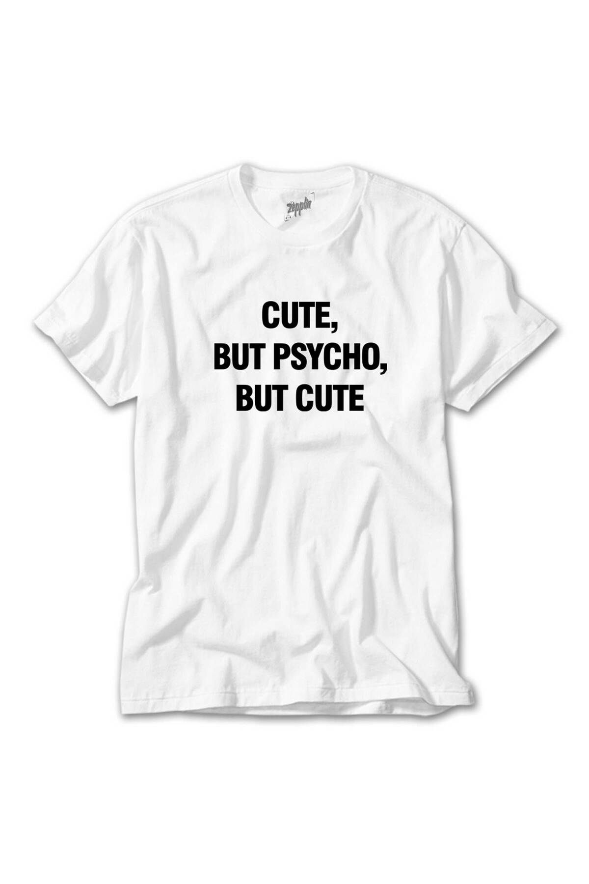 WAKHA Cute But Psycho Beyaz Tişört