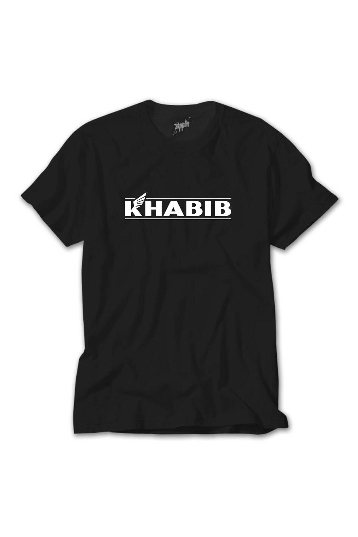 WAKHA Khabib Logotype Siyah Tişört