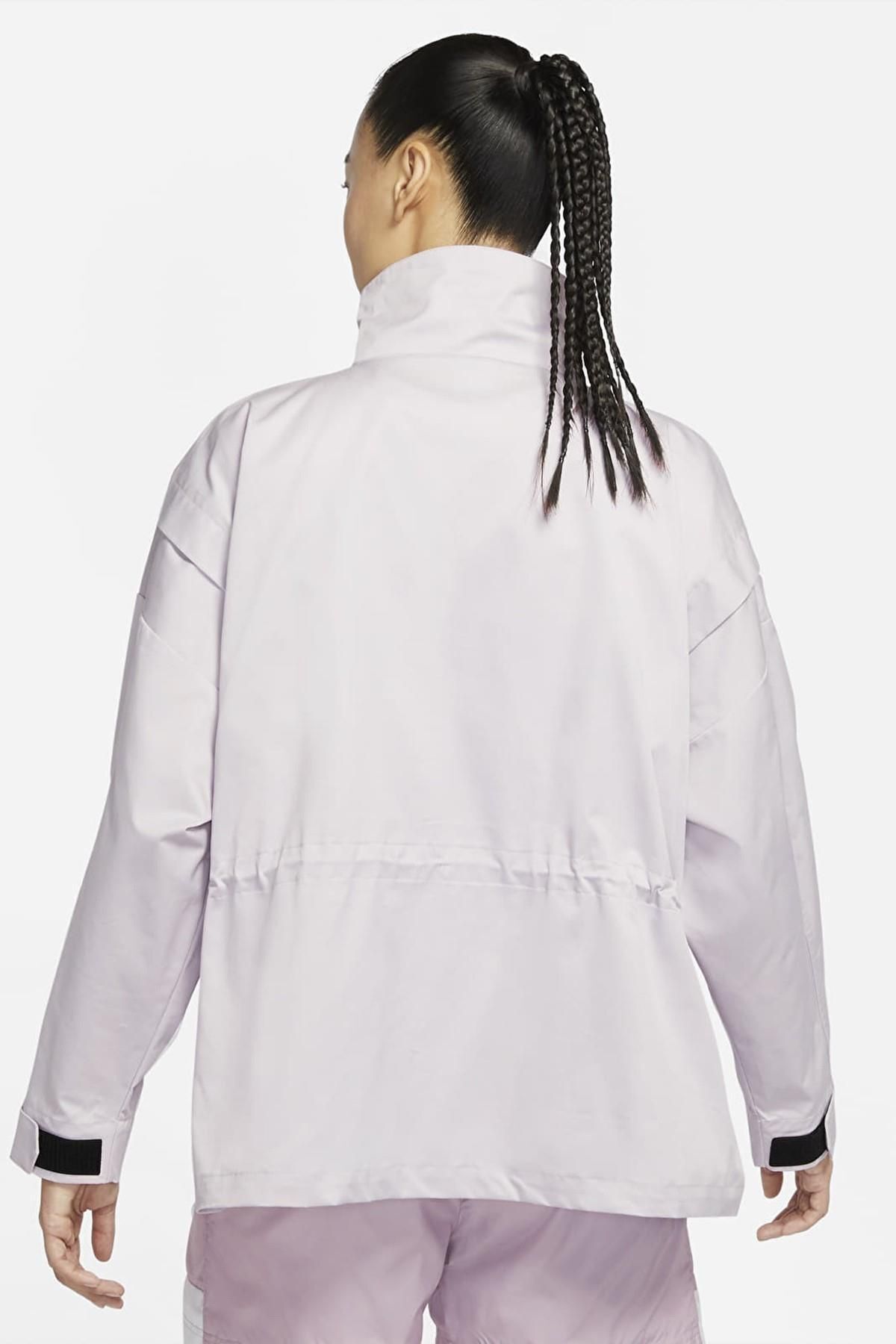 Nike Sportswear Collection Essentials M65 Full Zip Büyü Beden Kadın Ceket Lila görsel 2