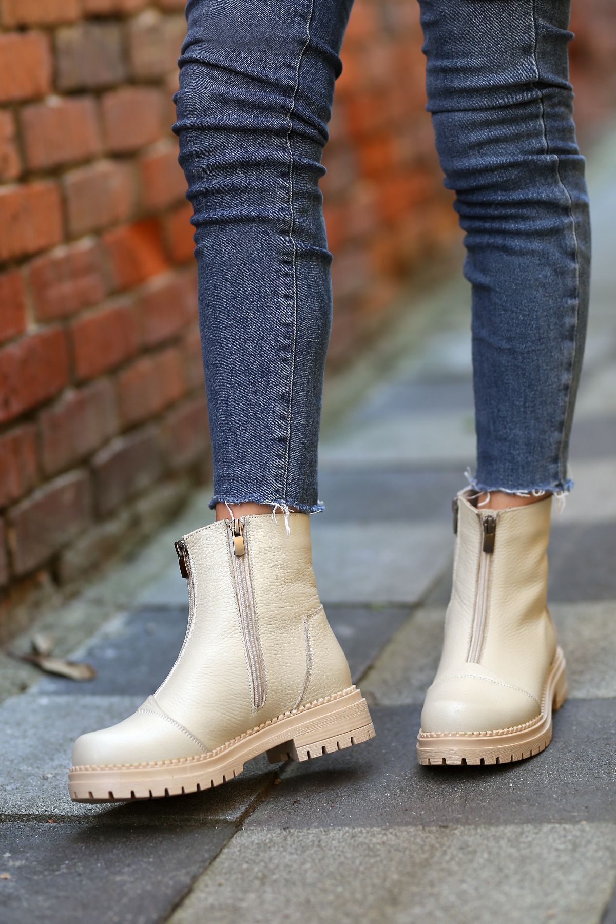 بوت مردانه بژ EREN SHOES BAG | İSLAND اورجینال - تصویر 4