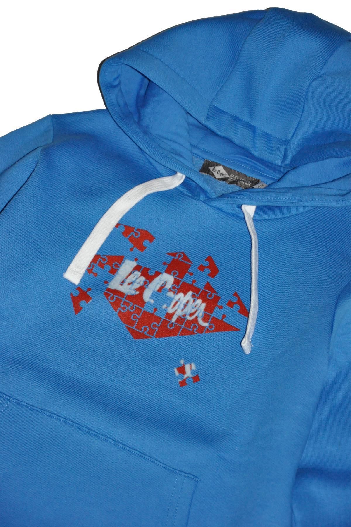 سویشرت پسرانه پازل آبی Lee Cooper