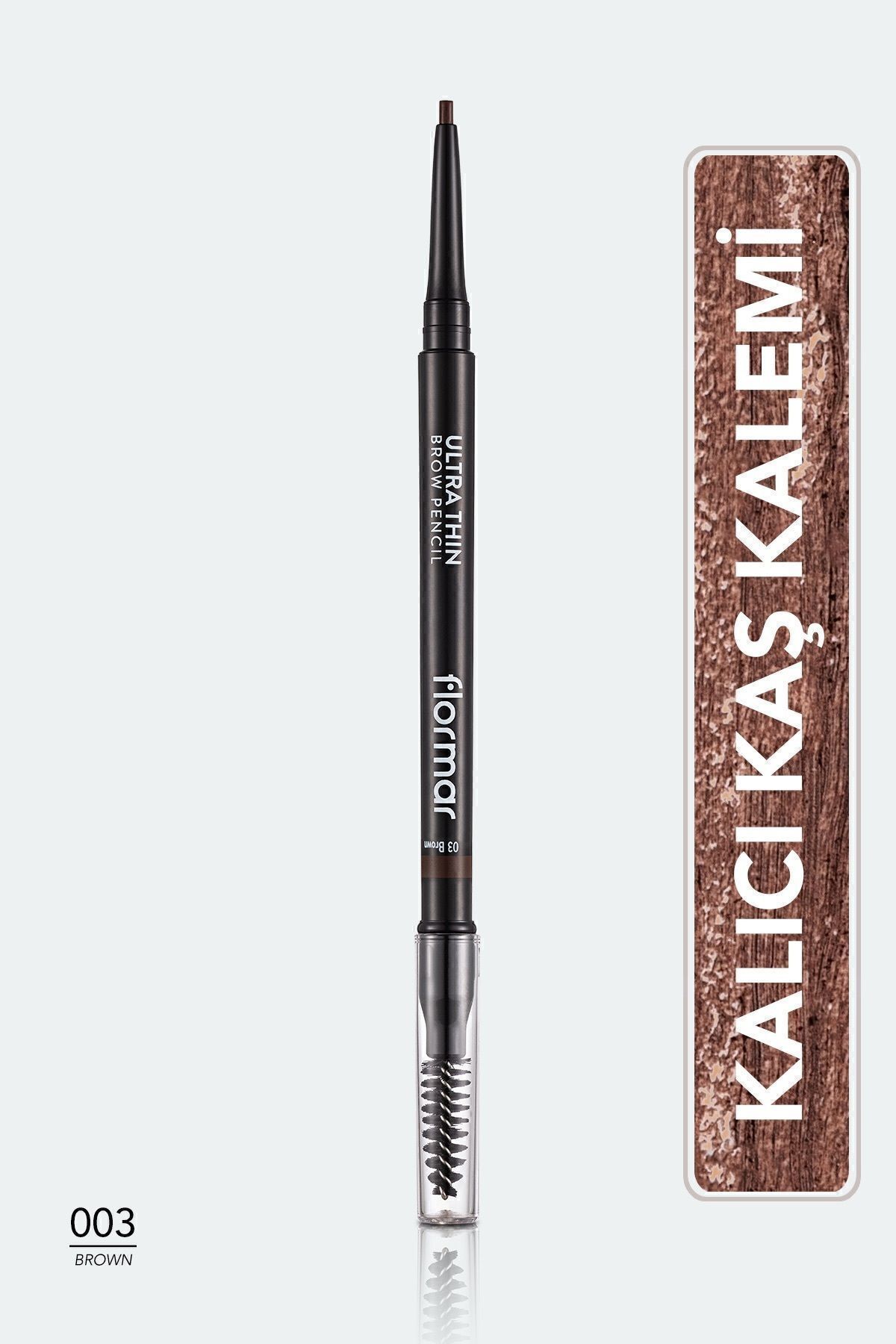 Flormar-Tx Eyebrow Ultra Thin Brow Pencil - 003 Brown -8690604572120 New Model Dese 1