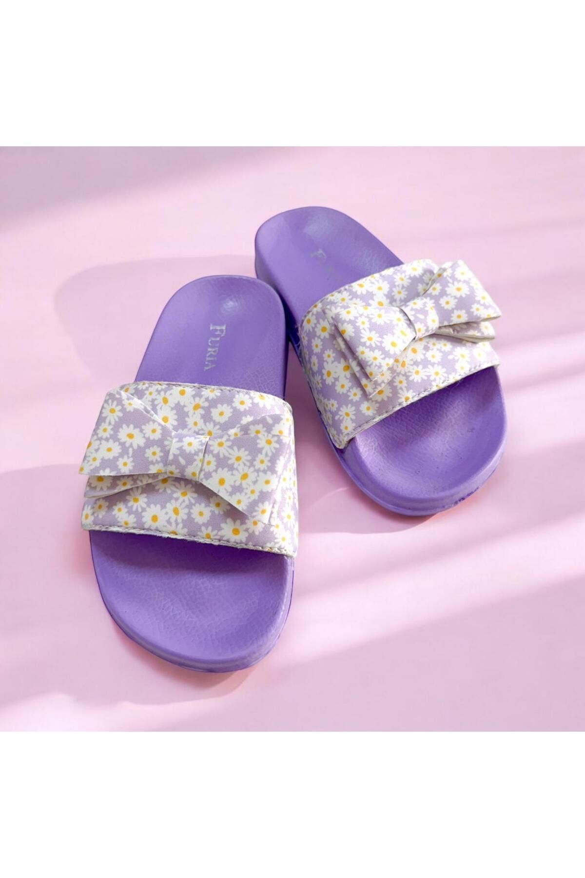 FURIA SHOES-شبشب منزلي فروي للفتيات 4