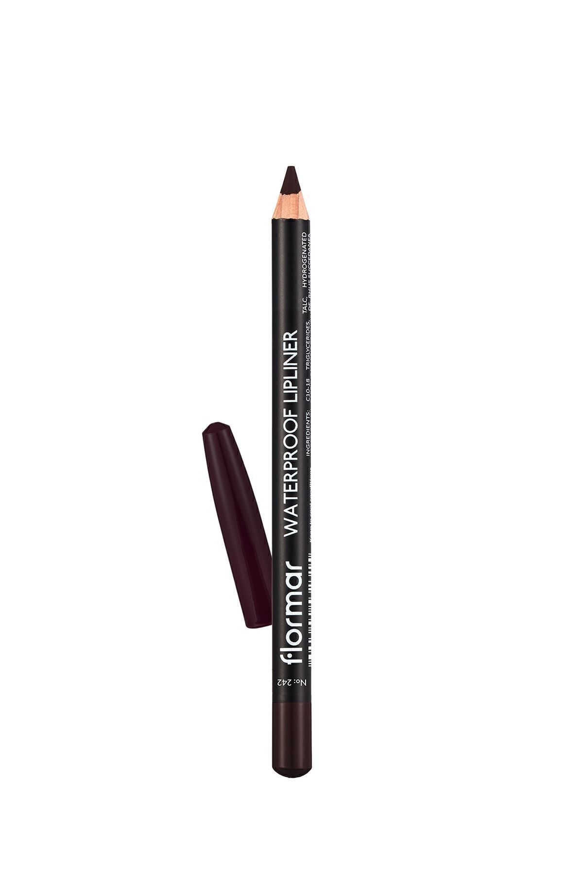 خط لب ضد آب - مداد لب ضد آب No:242 Deep Bordeaux 1.14 g 8690604567577 Flormar