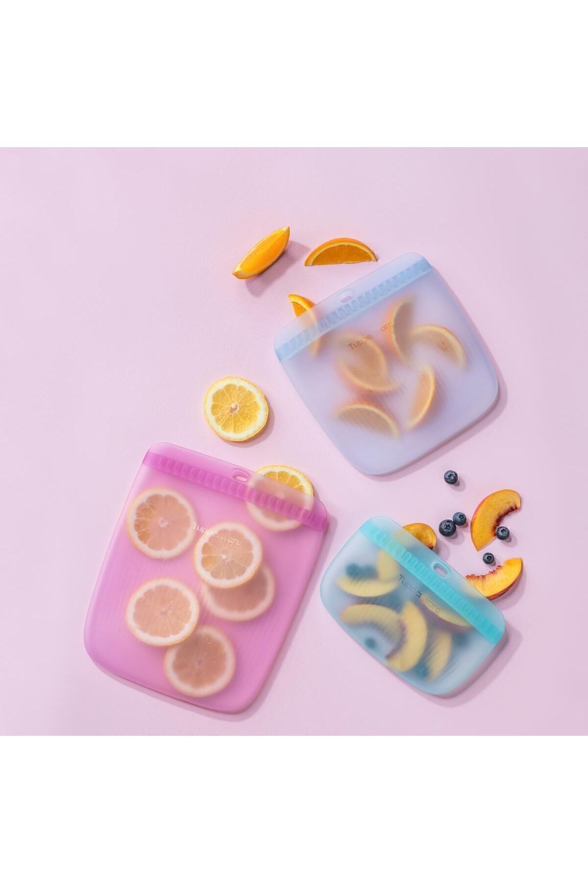 Tupperware-Thin and Large Silicone Bag Leak Proof Practical Reusable Storage Accessory 6