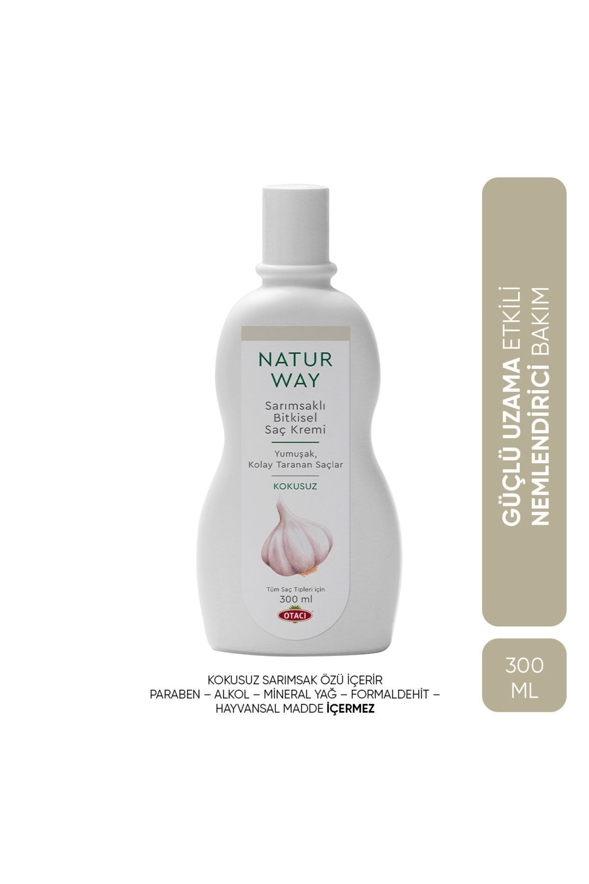 نرم کننده مو 300 میلی لیتری کوچاک کوزمتیکک عصاره گیاه سیر Naturway Otacı