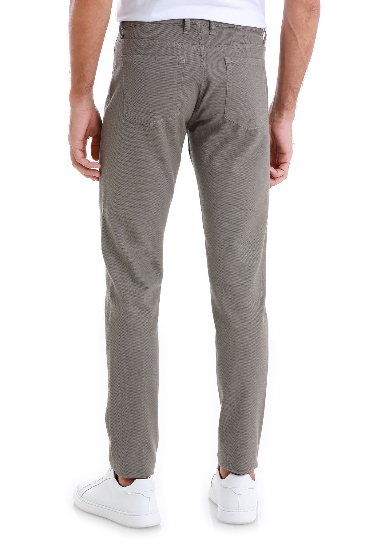 شلوار چند رنگ مردانه SLIM FIT FLAT 5 جیب پنبه بوم Hatemoğlu