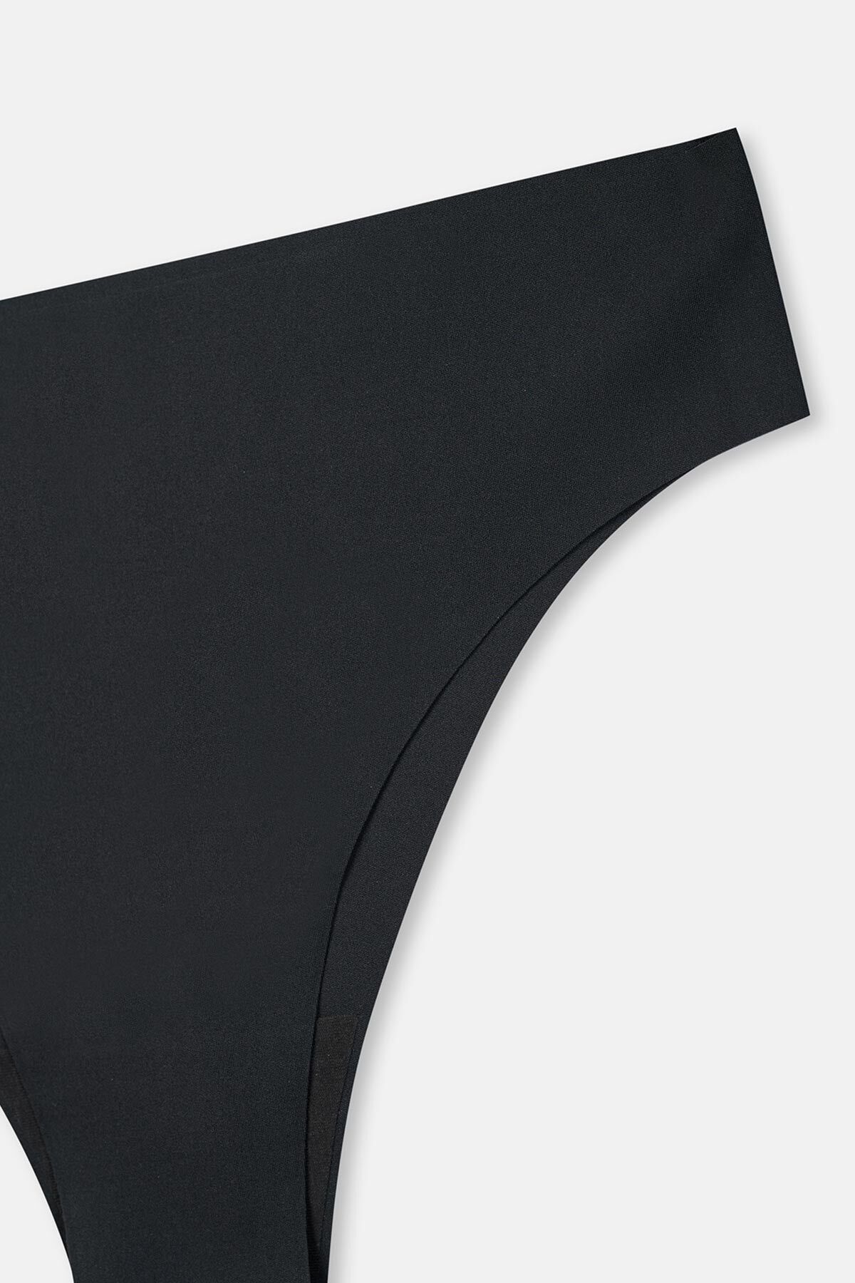 Dagi-5144Kc Laser Cut Black Brazilian Panties 7