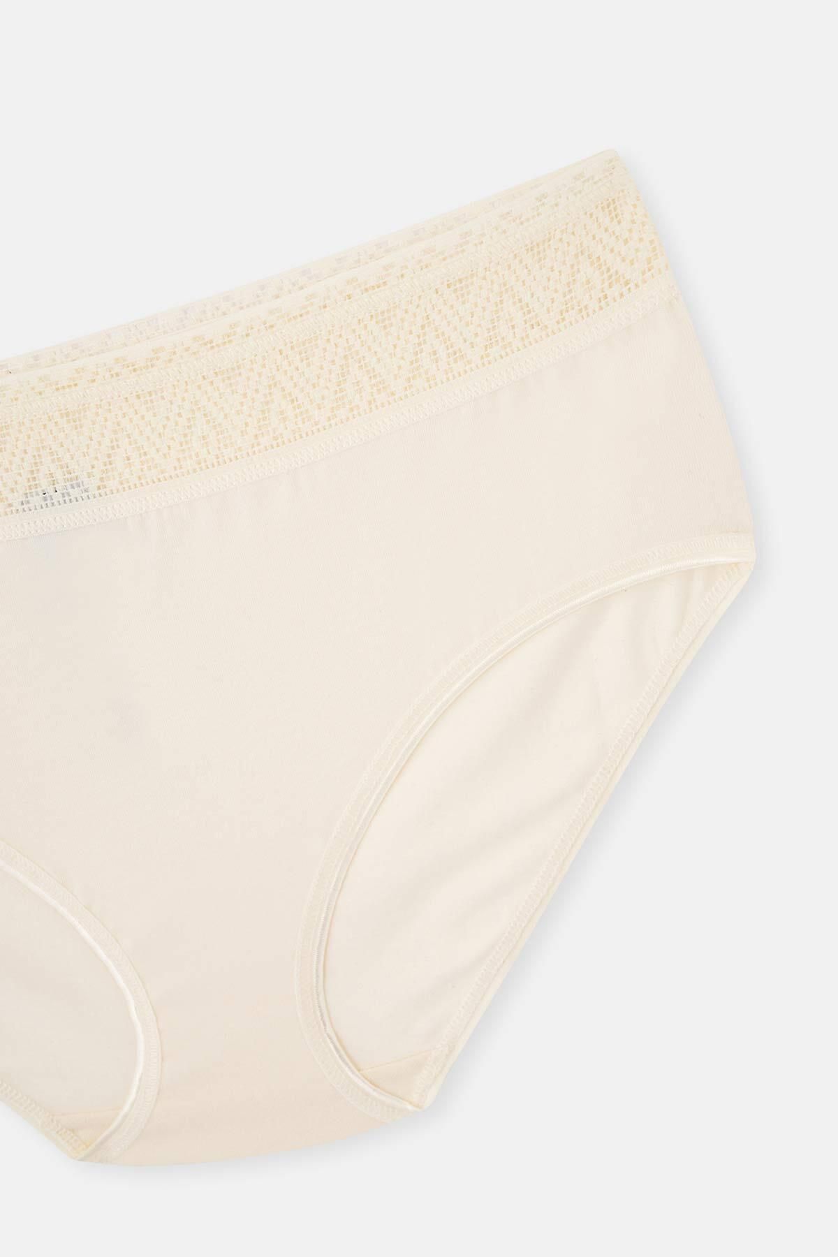 Dagi-Ecru Single Jersey Midi-Höschen 3