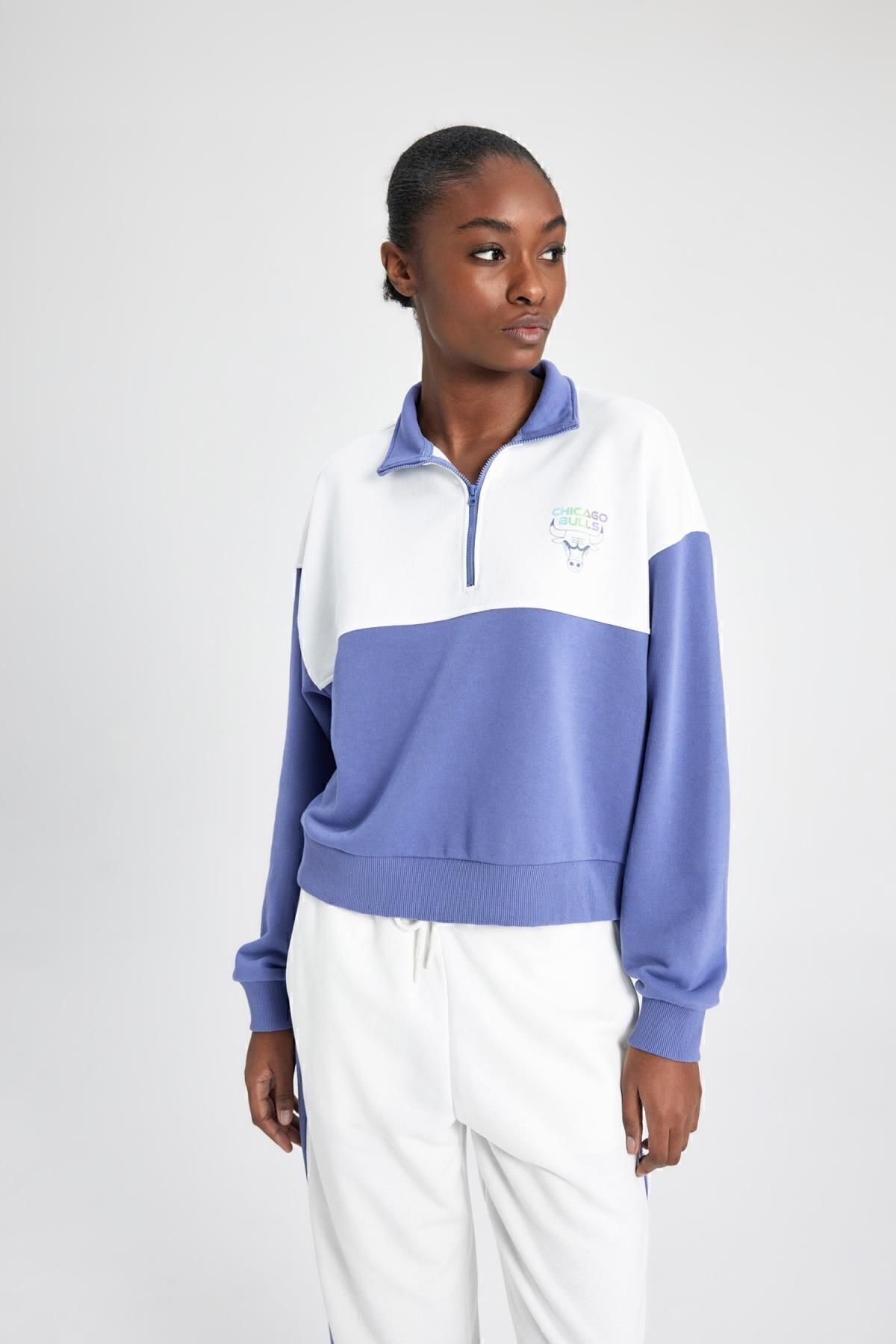 Chicago bulls half zip hot sale