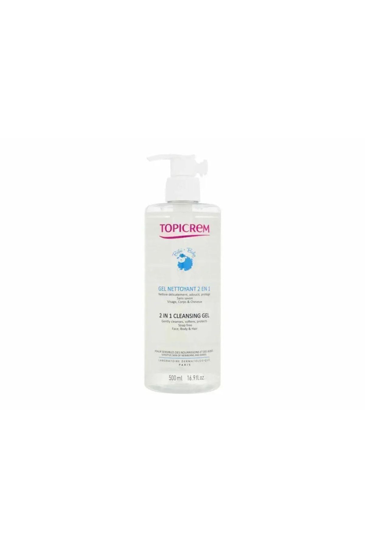 Topicrem-2 In 1 Cleansing Gel 500 ml 1