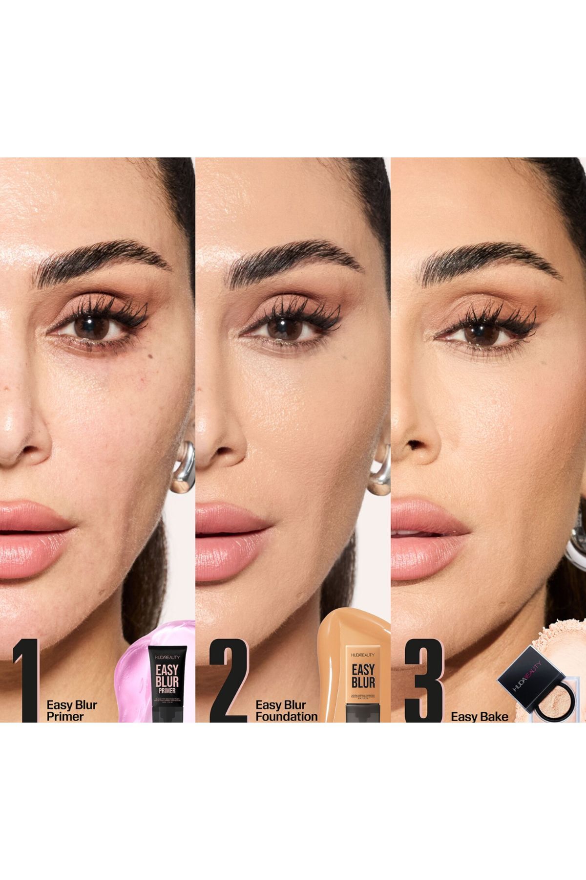 おっかし Huda Beauty Easy Blur SHORTBREAD Oily combo skin review - Huda Easy Blur Foundation - YouTube