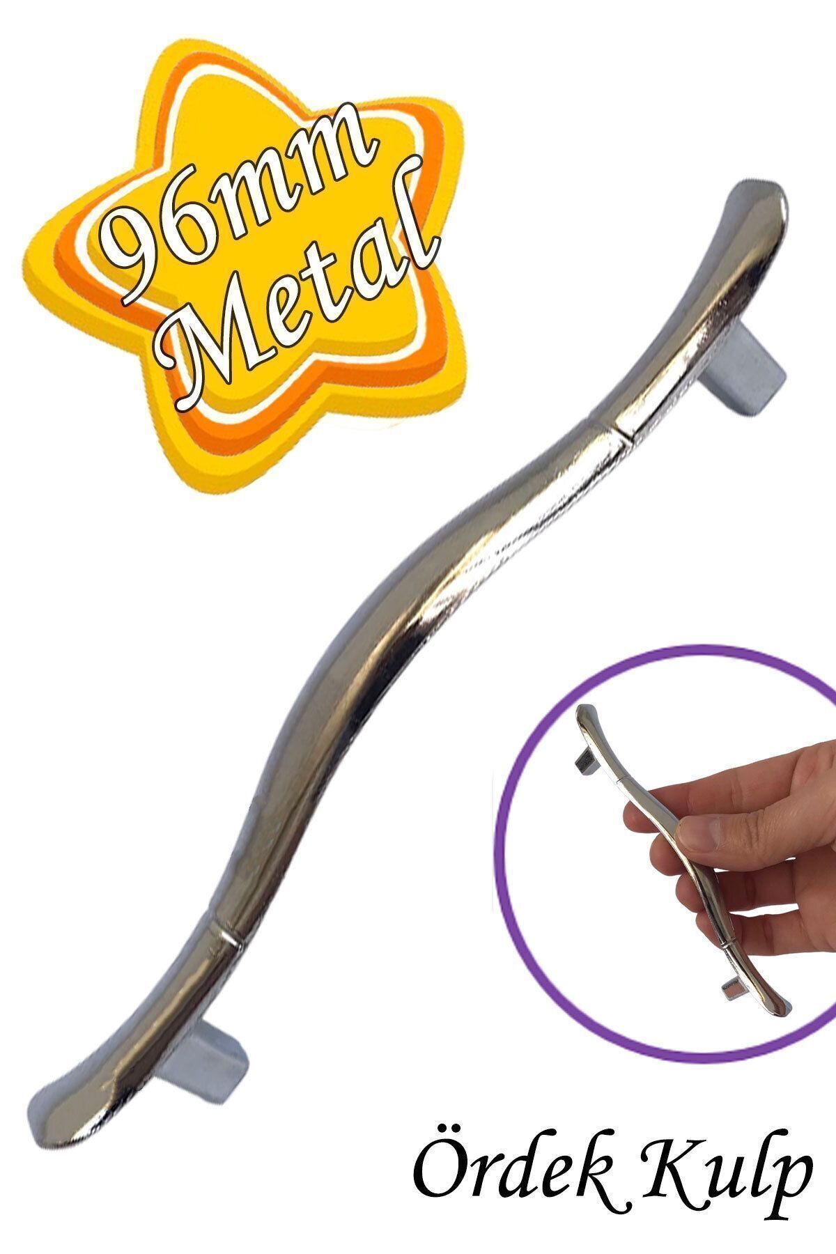 GLASWEN Ördek kulp Krom 96 mm Kulp Mobilya Mutfak Dolabı Çekmece Dolap Kapak Kulpu Kulbu Metal Kulpları