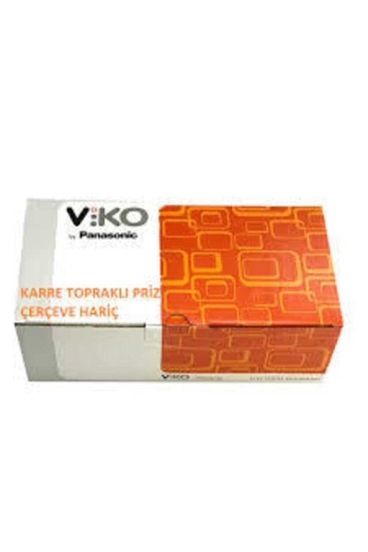 VİKO-White Square 12-Plus Grounded Framed Socket 2