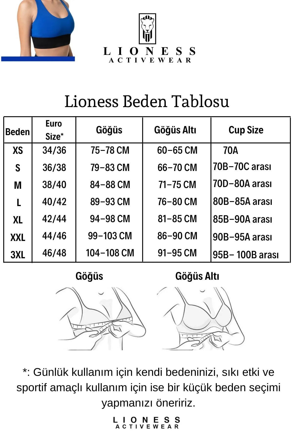 Lioness Activewear Lacivert Yüksek Destekli Sırt Detaylı Kaplı Spor Sütyeni görsel 6