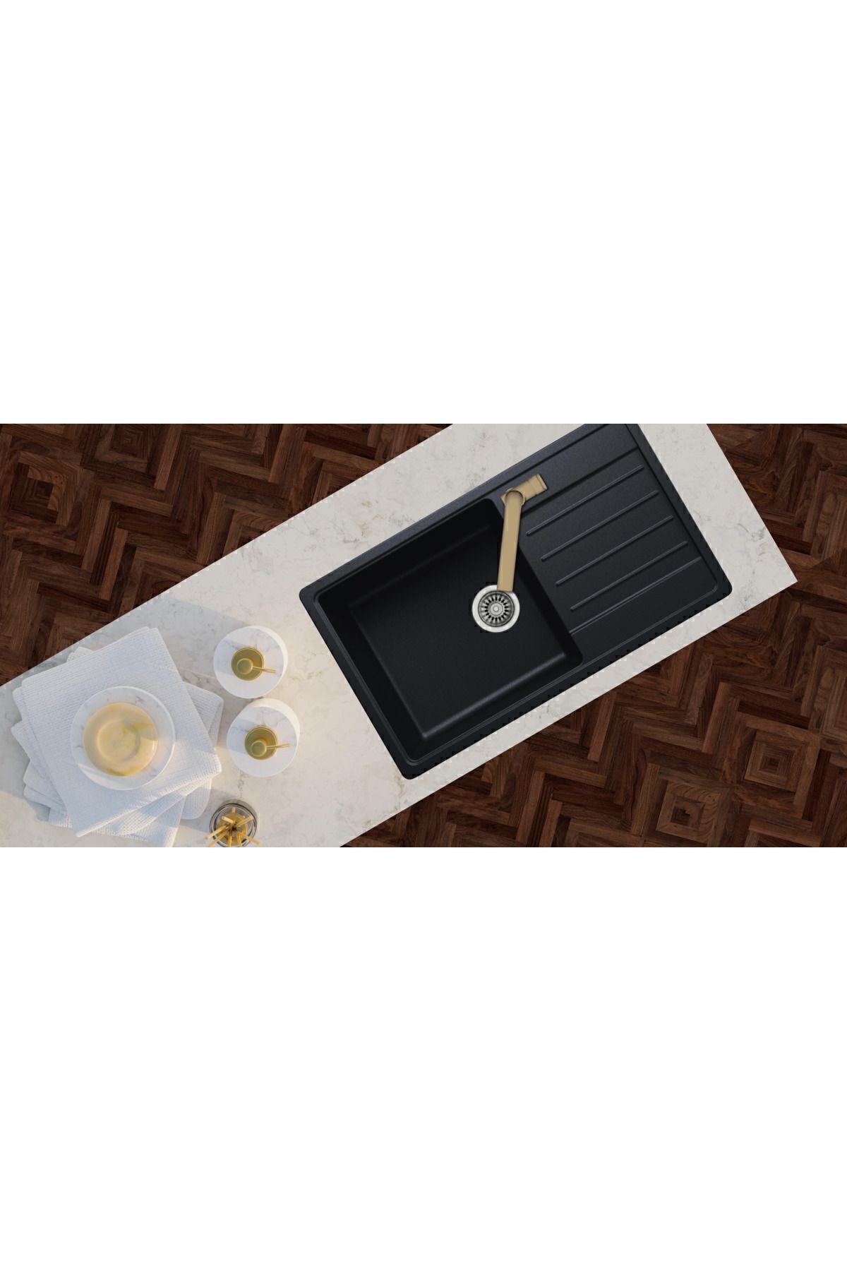 EVIER Granit Evye Myra Series Black (siyah)