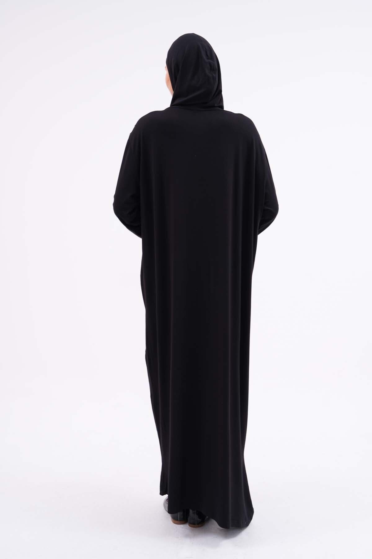 medipek-Cotton Bag Prayer Dress Hijab Dress with Elastic Ankles 3