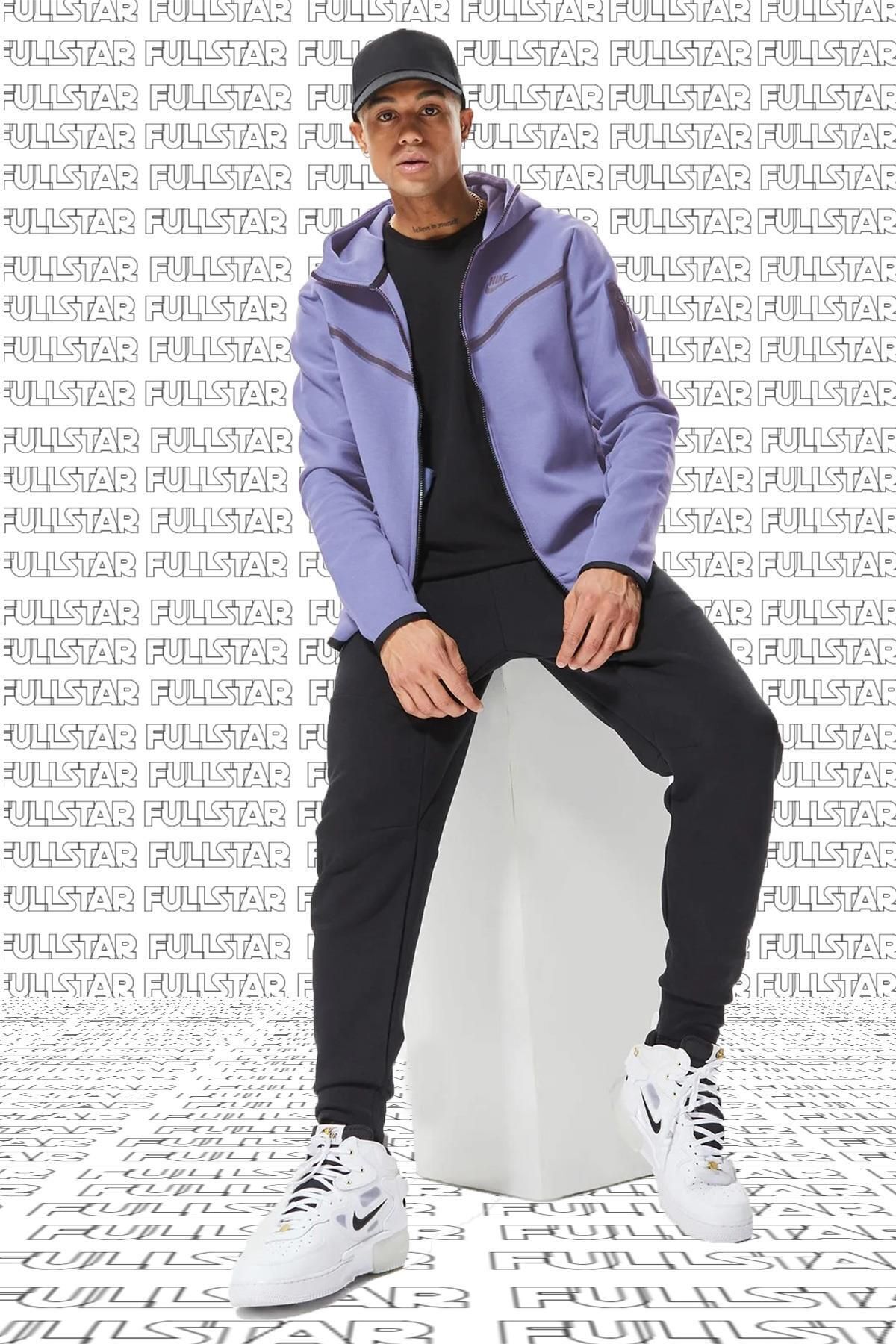 سویشرت اسپرت نایکی زنانه پنبه ای بنفش اسپرت راسته Fitted/فیت    Fitted/فیت اسپرت | Nike CU44.89 FS KH - تصویر 3