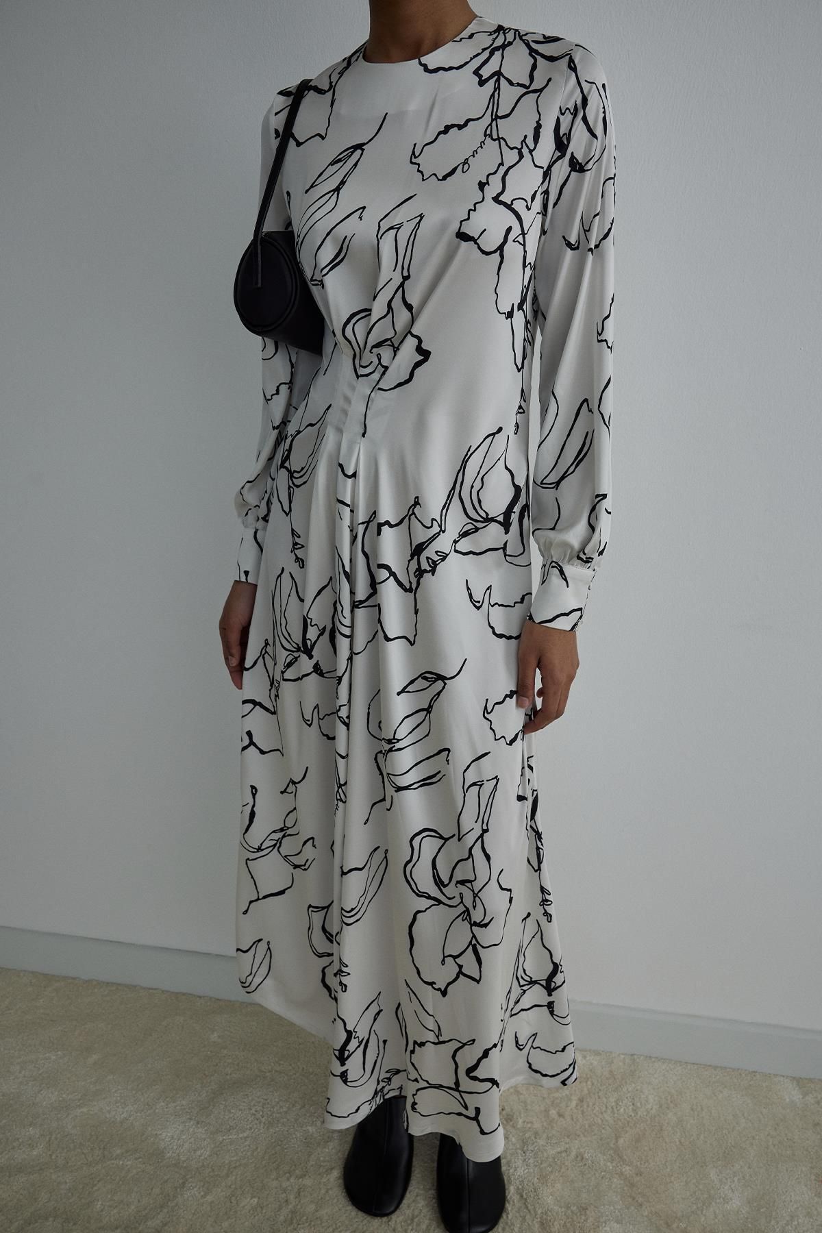 Suud Collection Asymetryczna Sukienka Bella Kobieta - 38