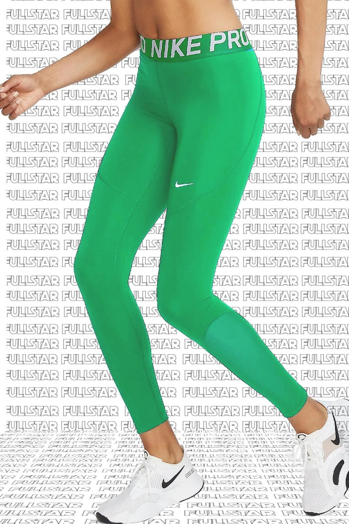 Nike Pro Tigh Fit Full Length Leggings Toparlay c Tam Boy Tayt Ye il Fiyat Yorumlar Trendyol