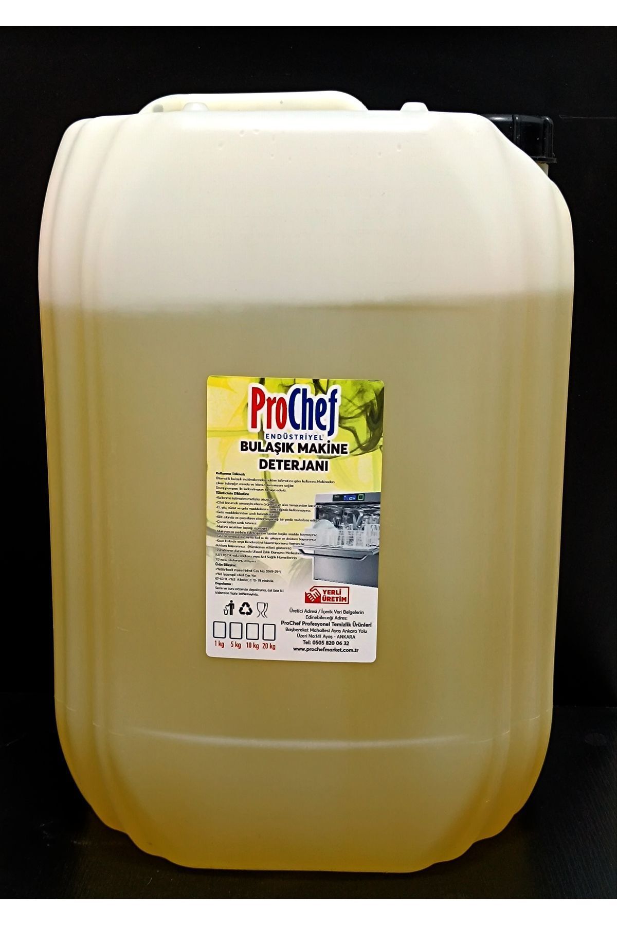 20 Kg Eko Endüstriyel Bulaşık Makinası Yıkama Deterjanı Sıvı / Lt / Litre