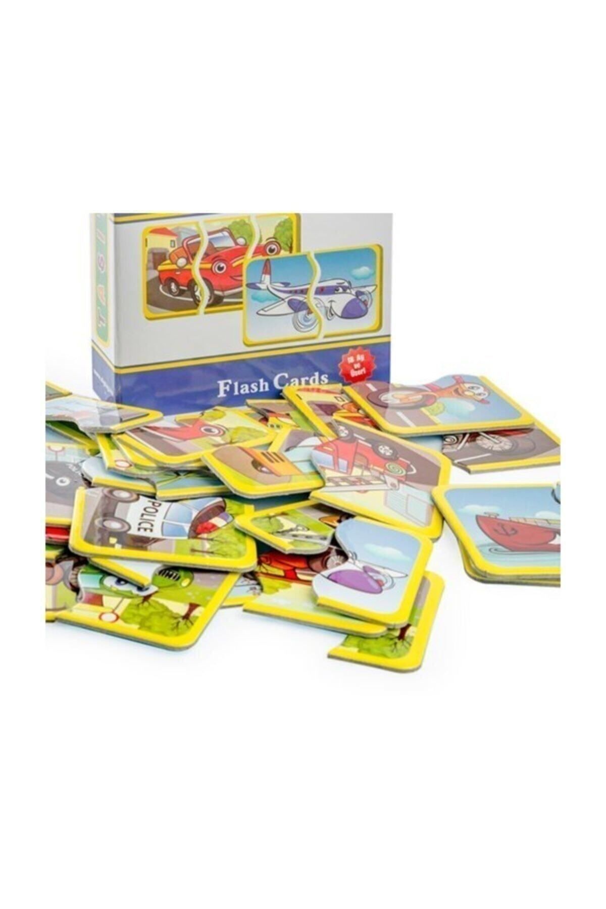 Genel Markalar Okul Öncesi Çocuklar Için Eğitici 2'li Set - 2 Ve 3 Parçalı Tamamlama Kartları Taşıtlar Ve Hayvanlar fotoğrafı 4 (önizleme)