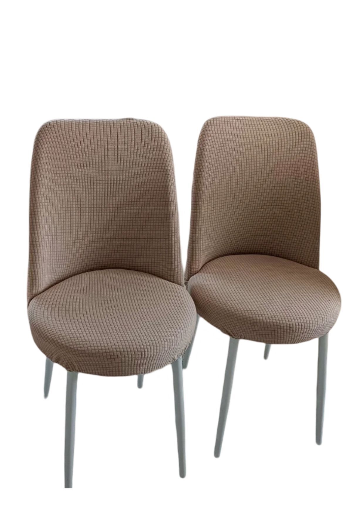 ÖZMAKAN-1 Piece Lycra Oval Chair Cover - Washable and Elastic 4