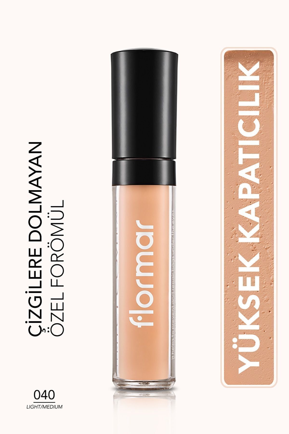 Flormar Likit Kapatıcı - Perfect Coverage Concealer -  040 Light-Medium 8690604558070