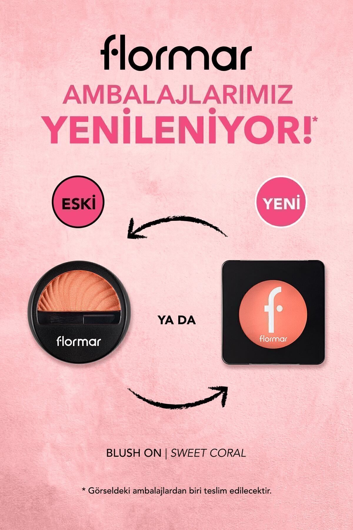 رژگونه فشرده مات - Blush-on -109 Sweet Coral - 8682536051798 Flormar